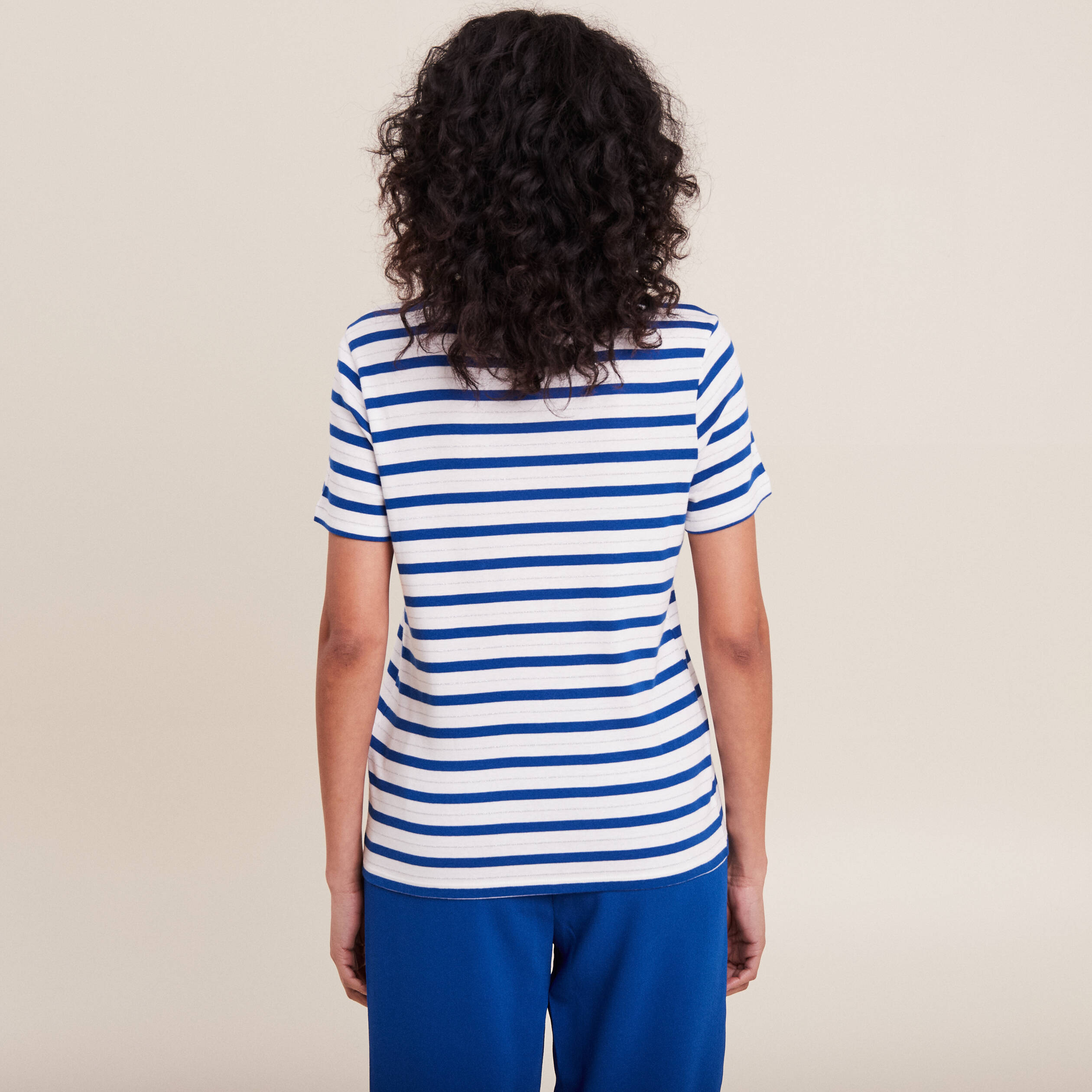 t shirt manches courtes bleu femme T-shirt manches courtes bleu femme