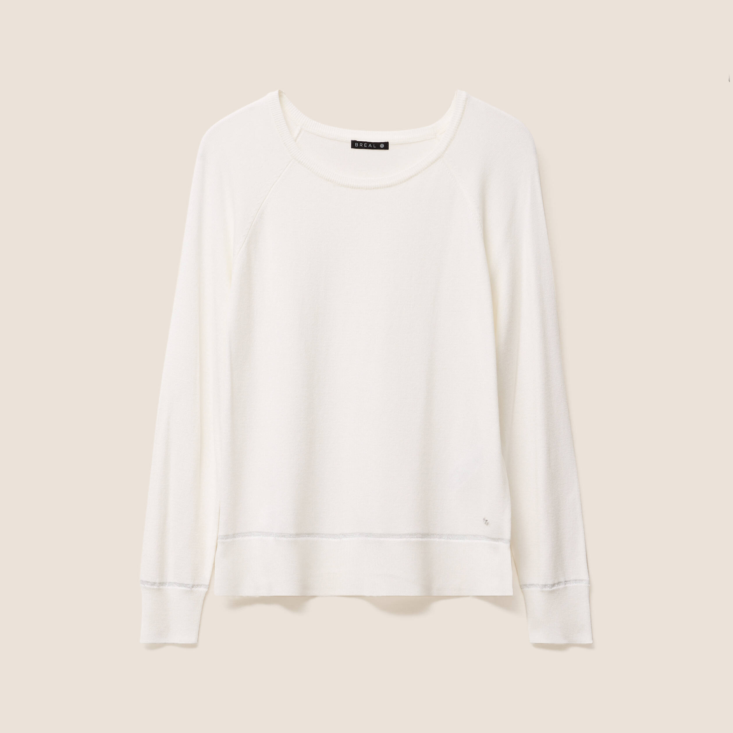 pull col rond ecru femme Pull col rond ecru femme