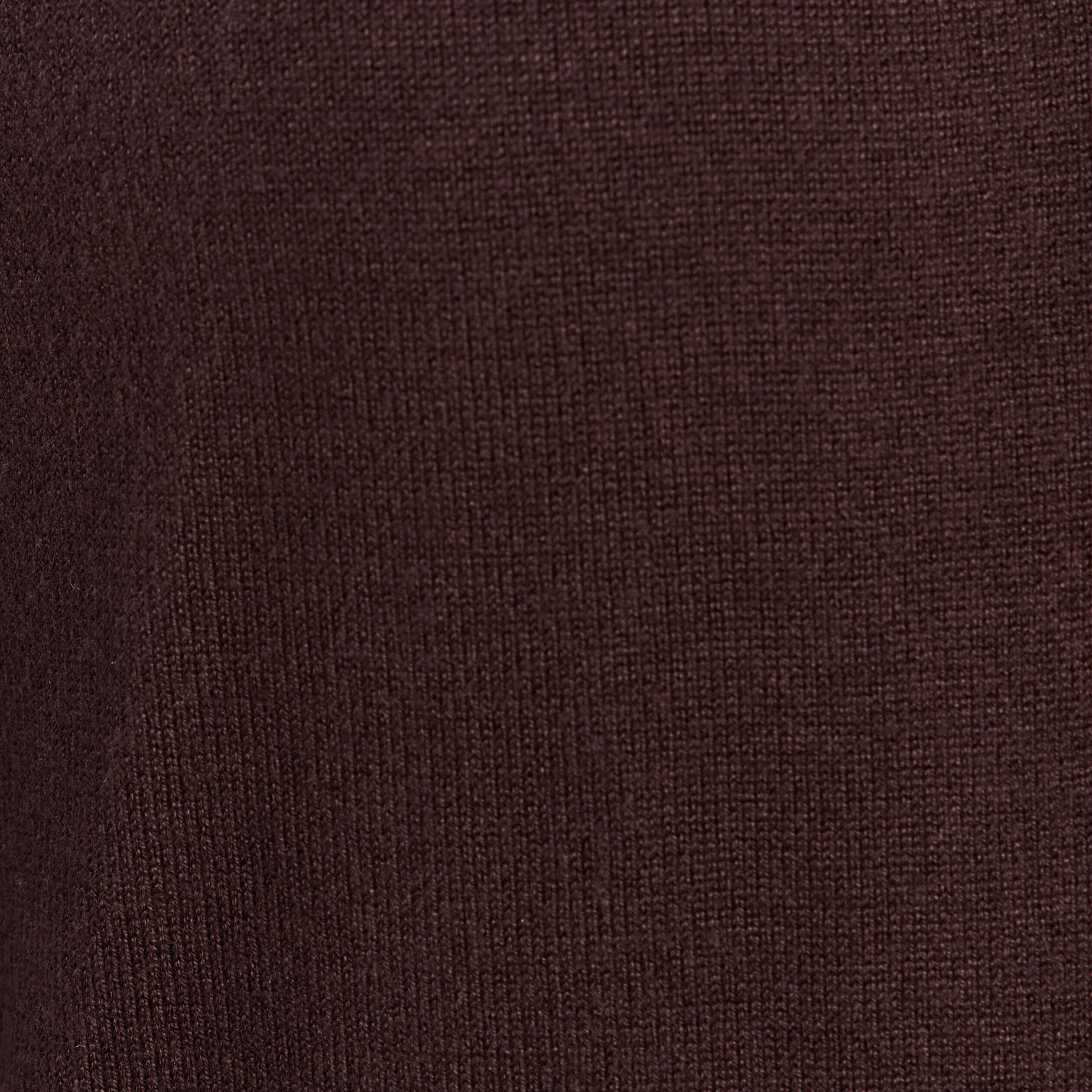 Gilet manches longues col rond marron fonc&eacute; femme