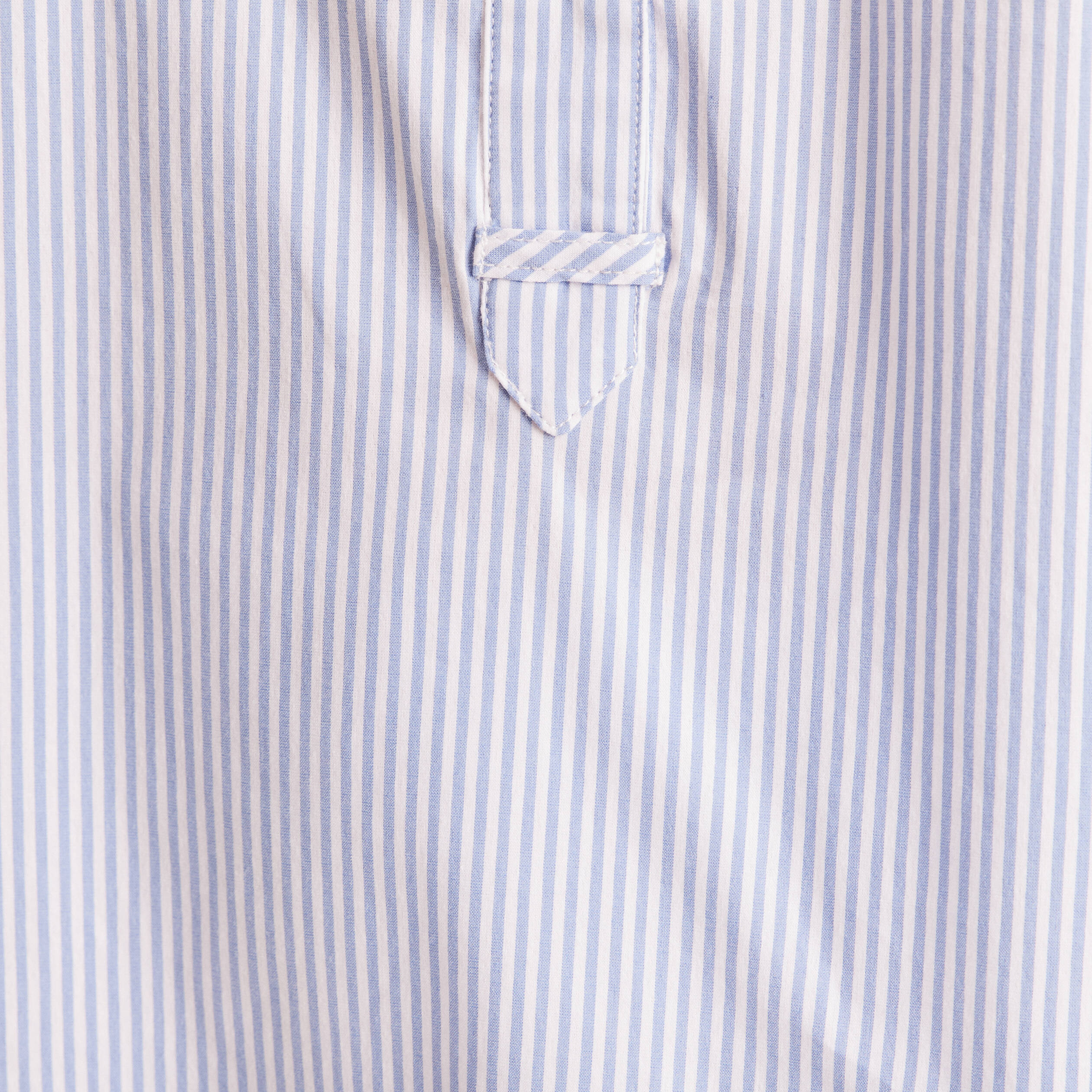 Blouse ample col chemise manches longues bleu femme