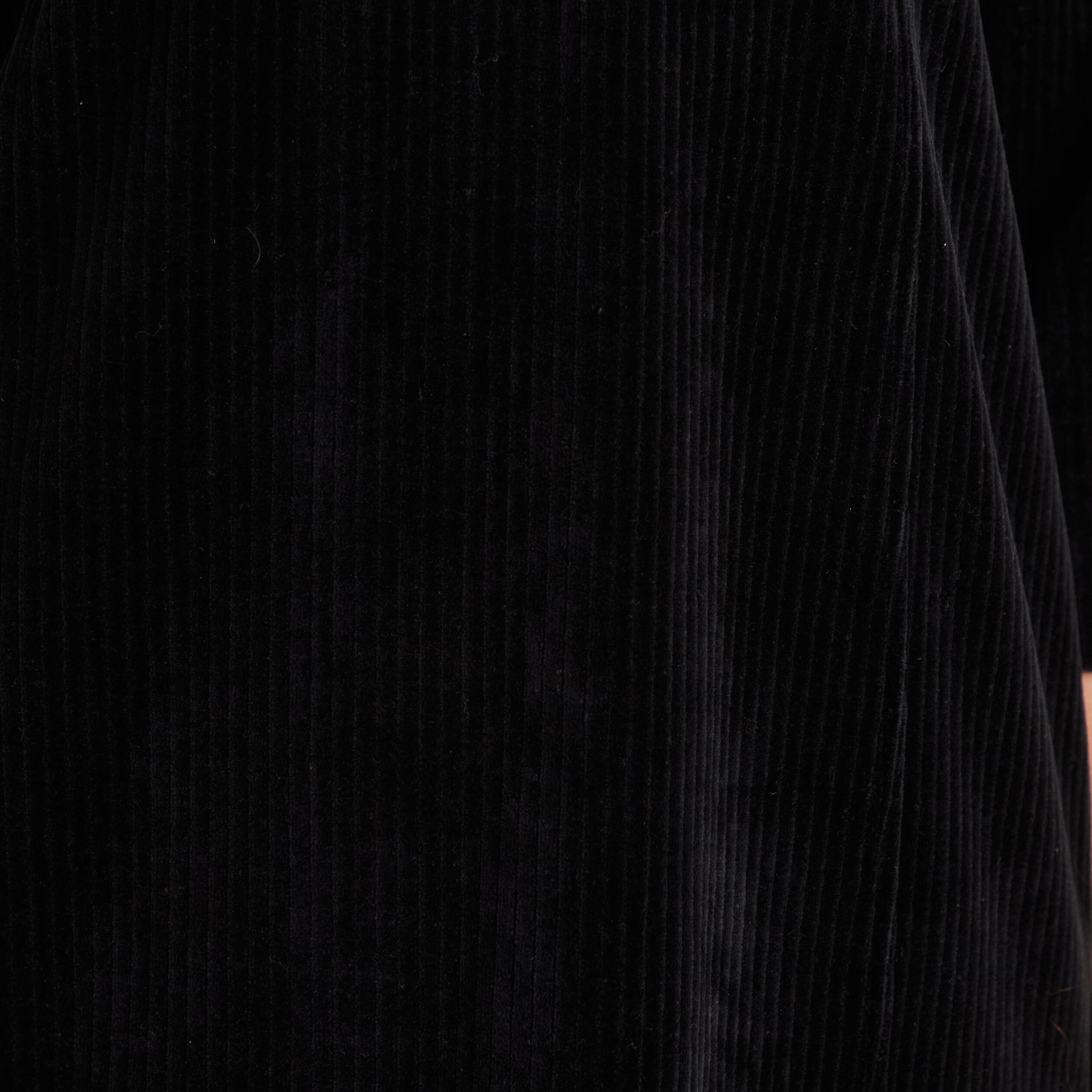 Robe droite velours noir femme