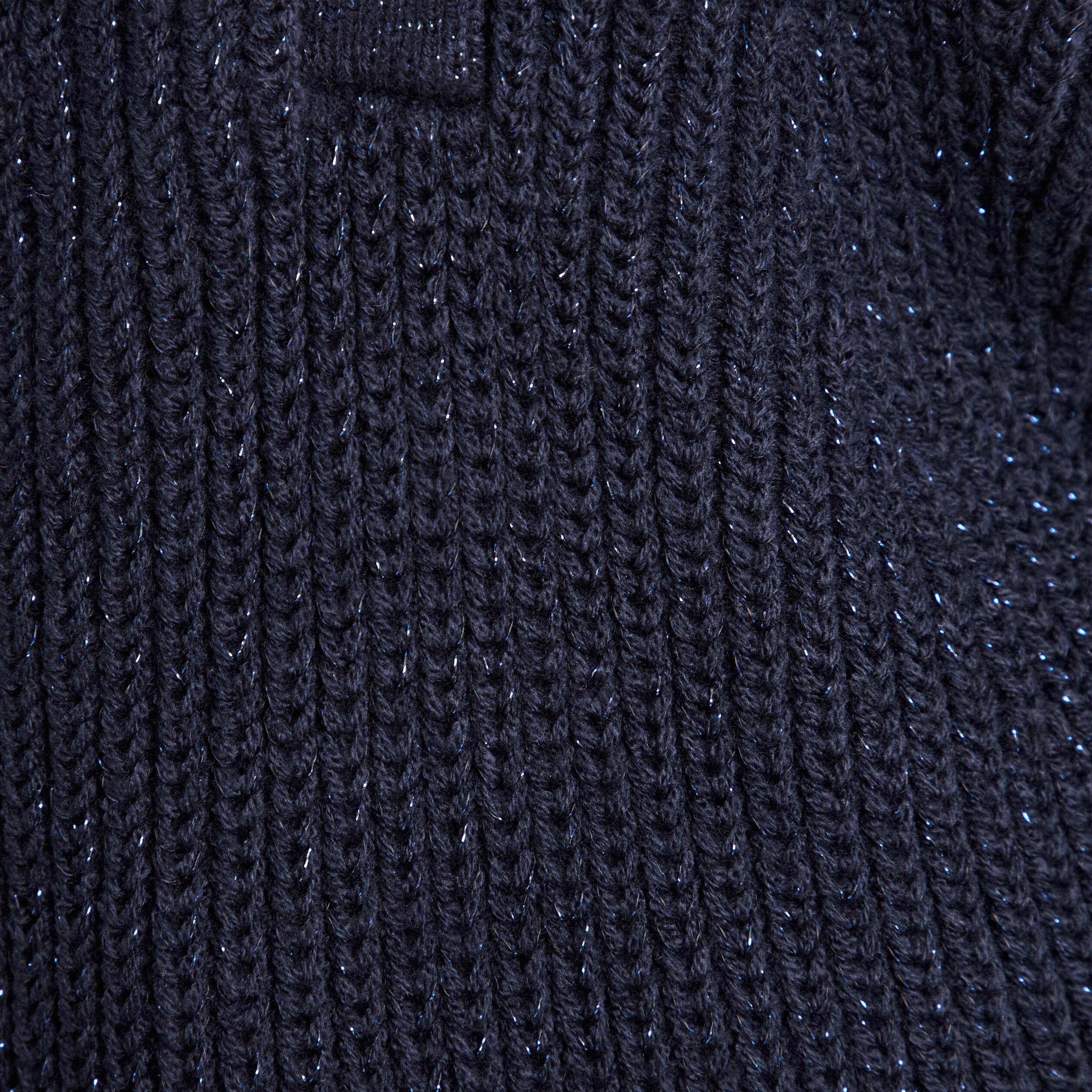 Pull manches longues bleu marine femme