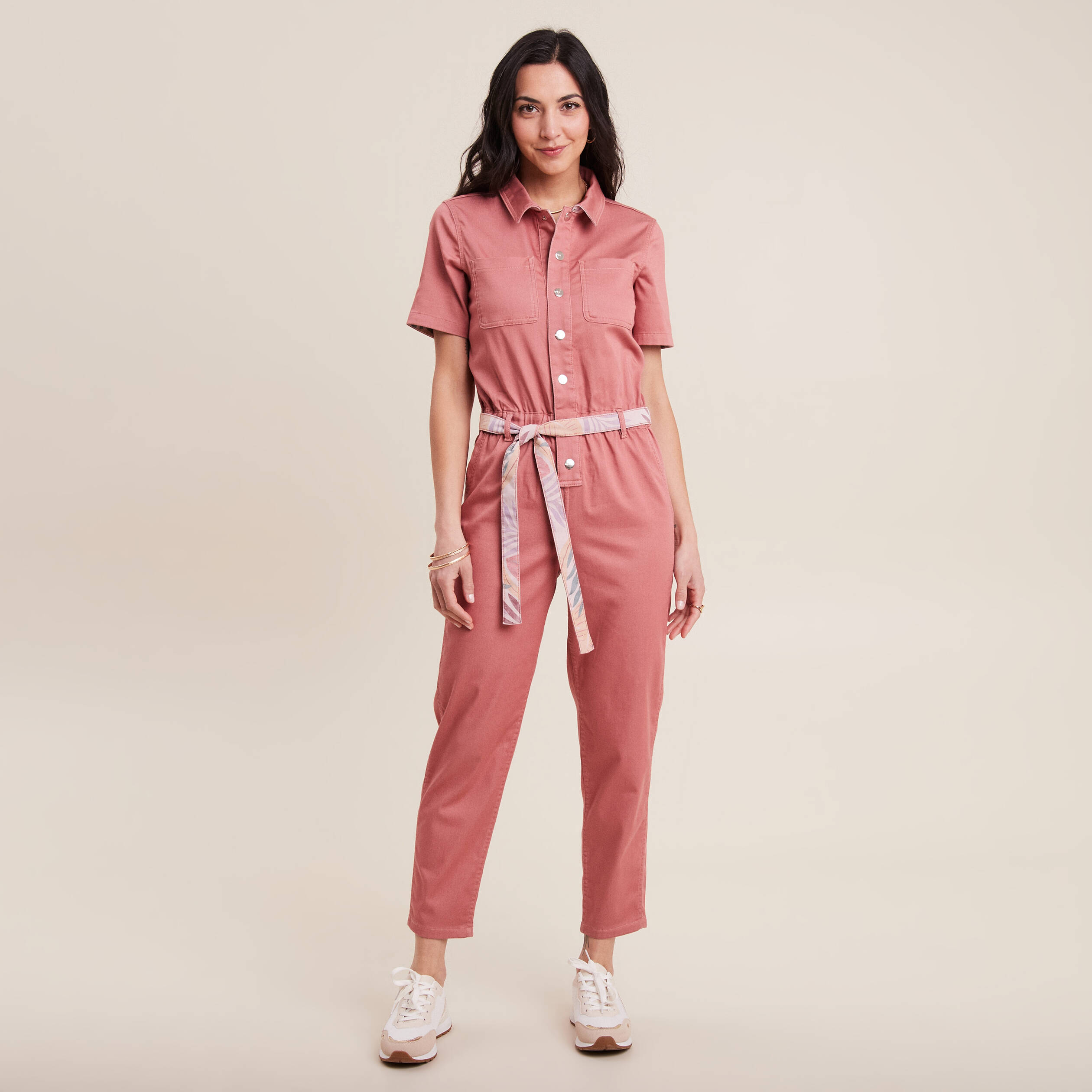 combinaison pantalon reversible orange corail femme Combinaison pantalon réversible orange corail femme