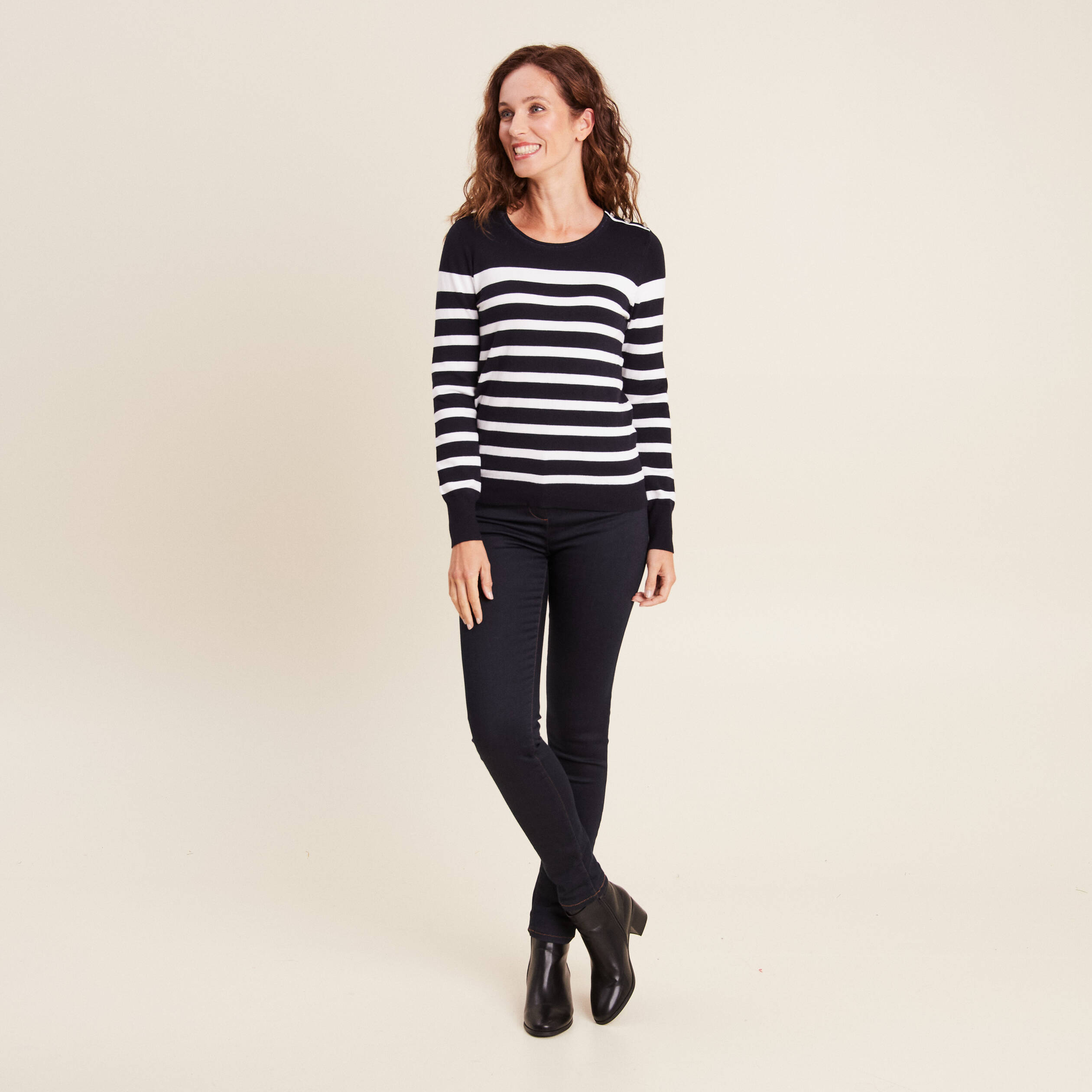 pull manches longues bleu marine femme Pull manches longues bleu marine femme