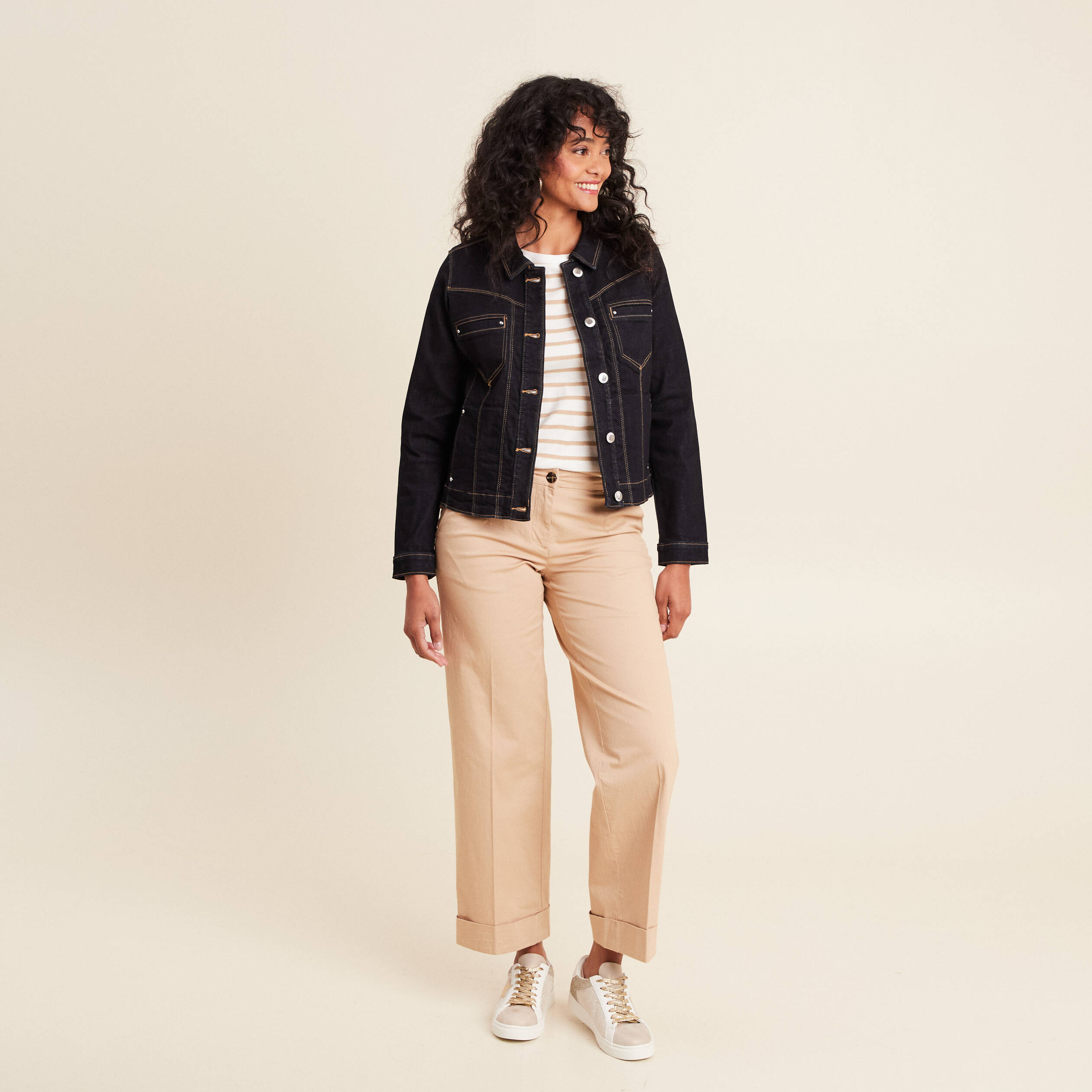 veste denim brut femme Veste denim brut femme