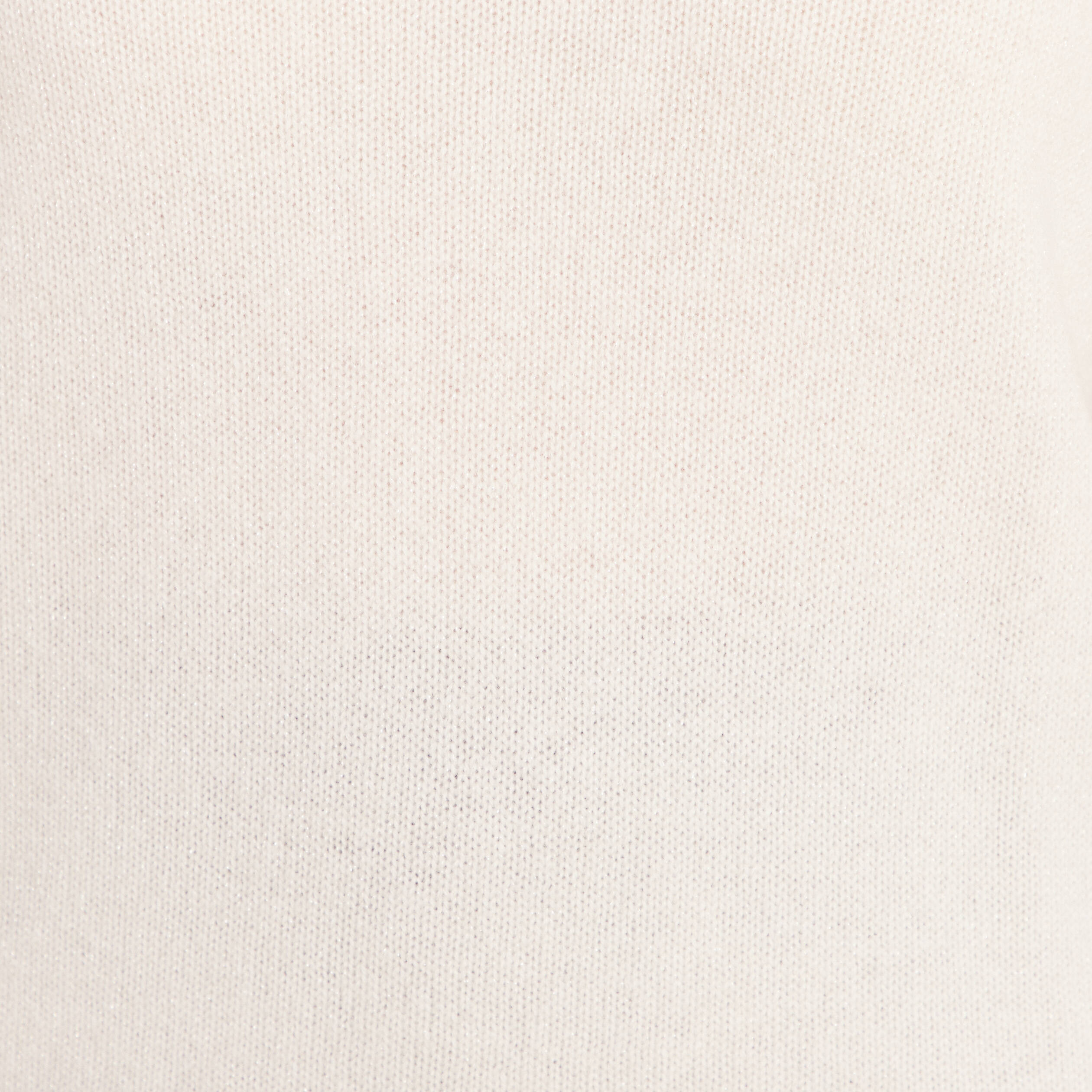 Pull en cachemire col v ecru femme