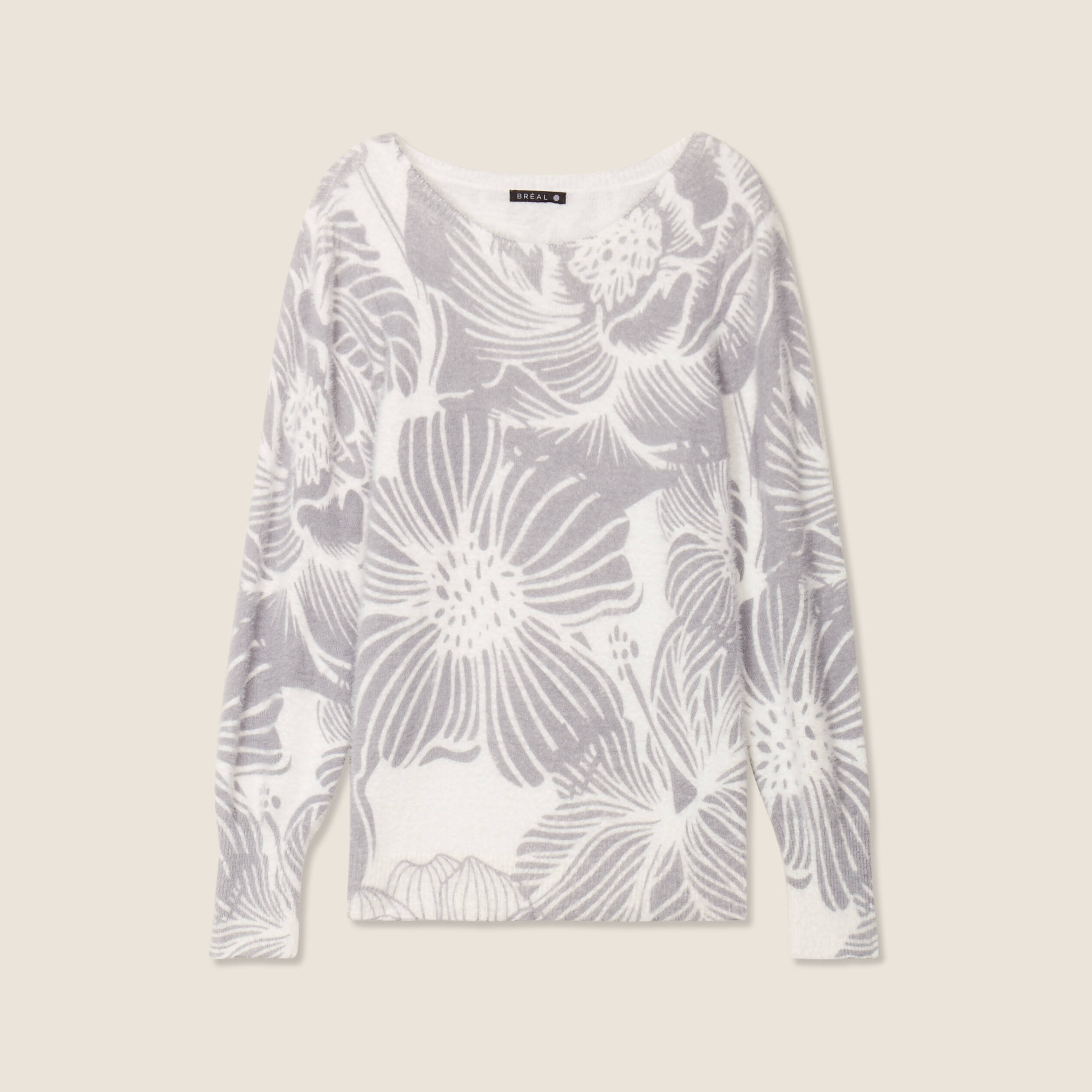 pull manches longues gris femme Pull manches longues gris femme