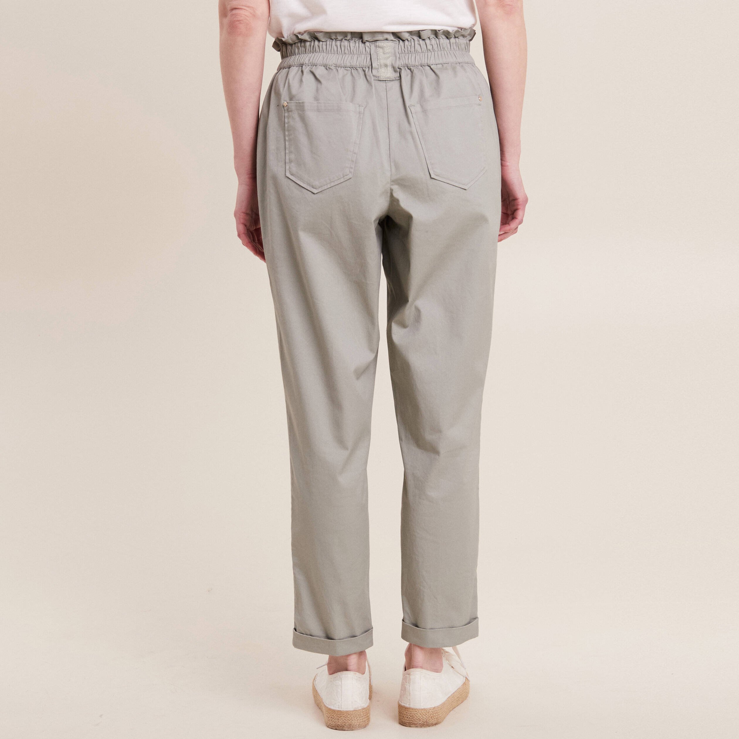 pantalon chino 78eme vert clair femme Pantalon chino 7/8ème vert clair femme