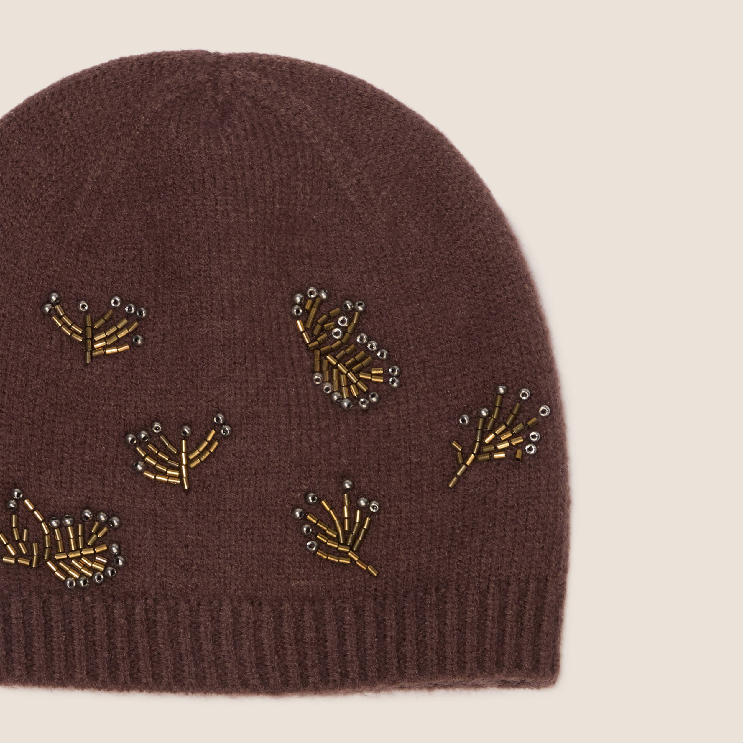 Bonnet marron fonc&eacute; femme
