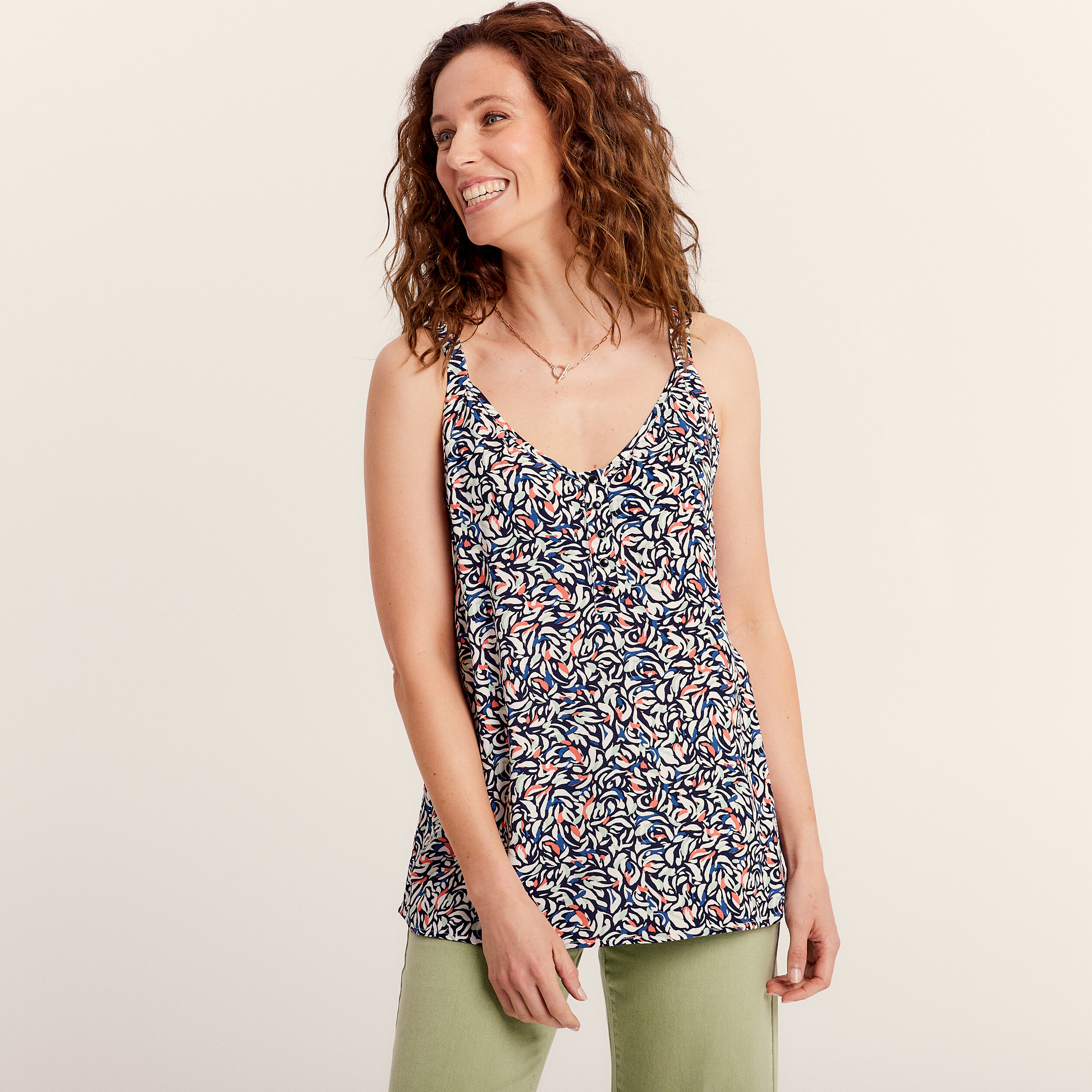 Blouse a top bretelle femme