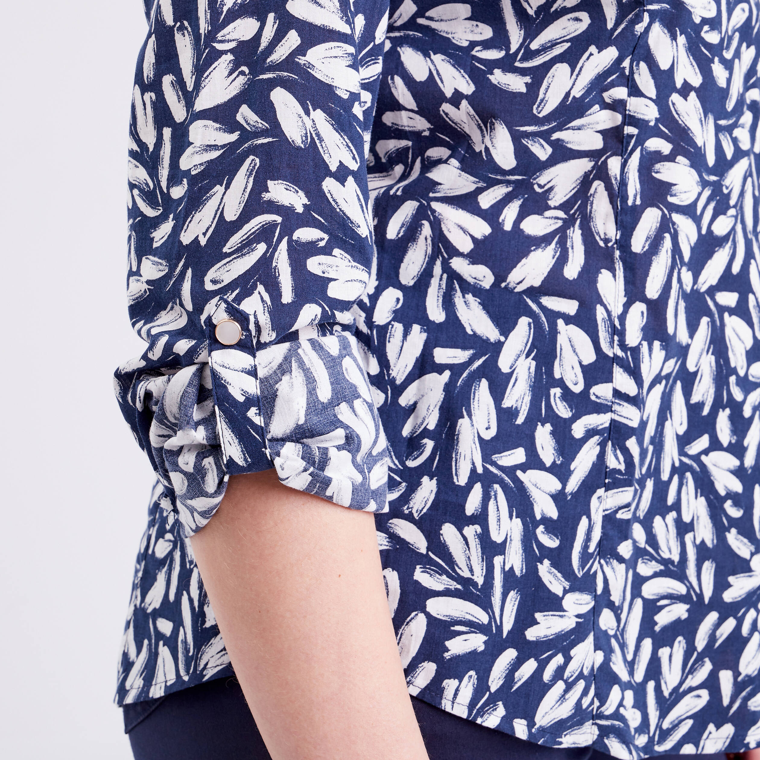 chemise manches longues bleu fonce femme Chemise manches longues bleu foncé femme