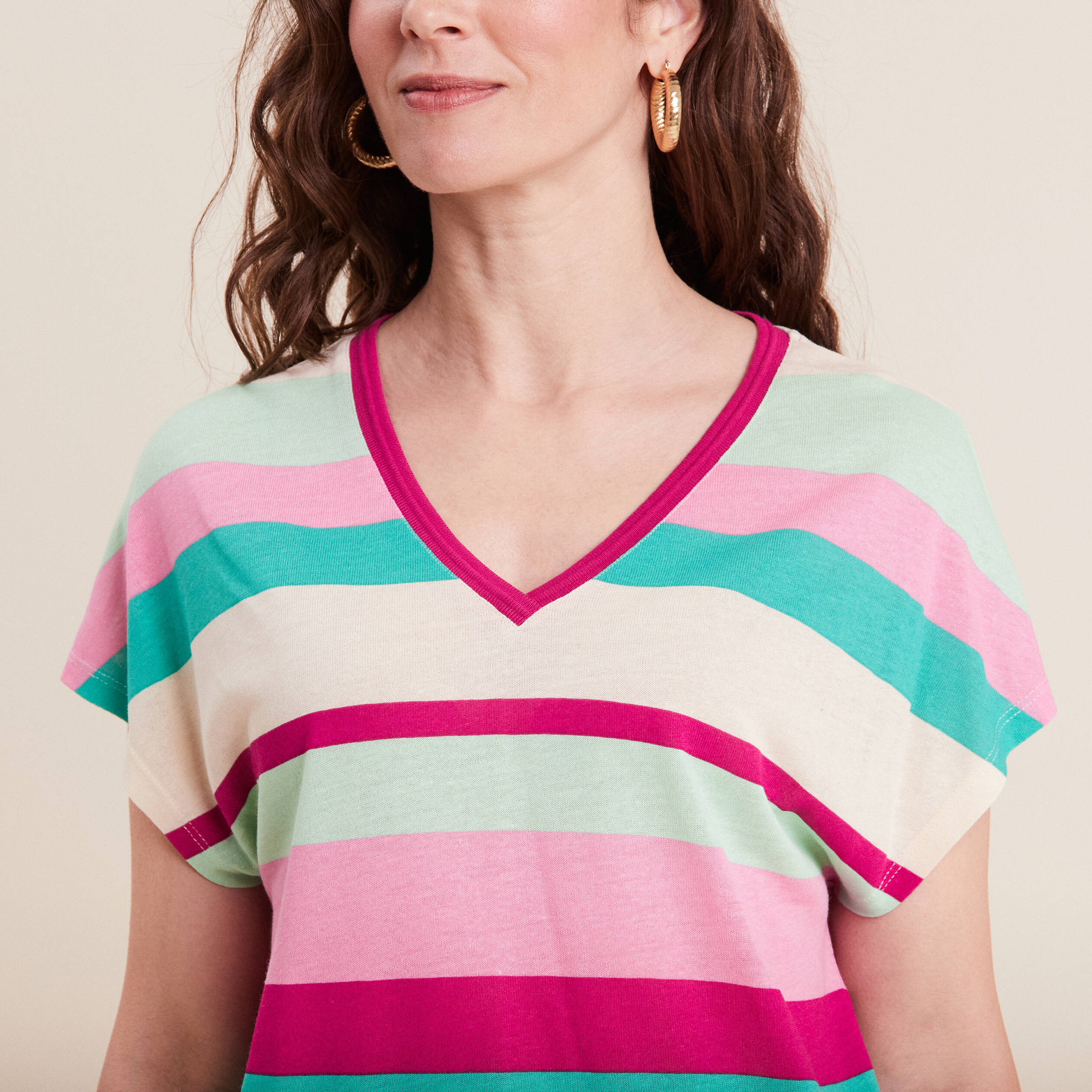 t shirt manches courtes rose femme T-shirt manches courtes rose femme
