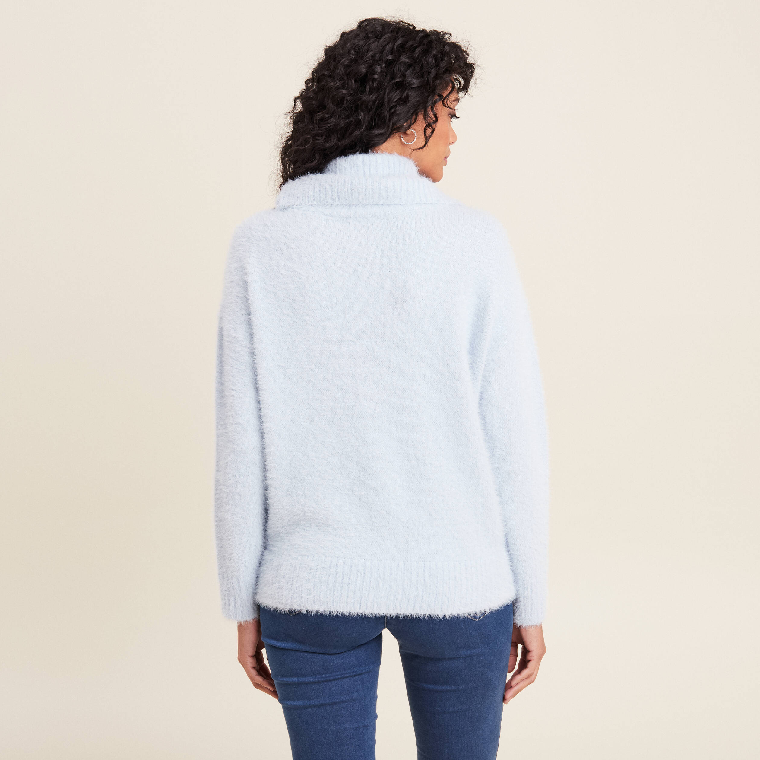 pull manches longues bleu pastel femme Pull manches longues bleu pastel femme