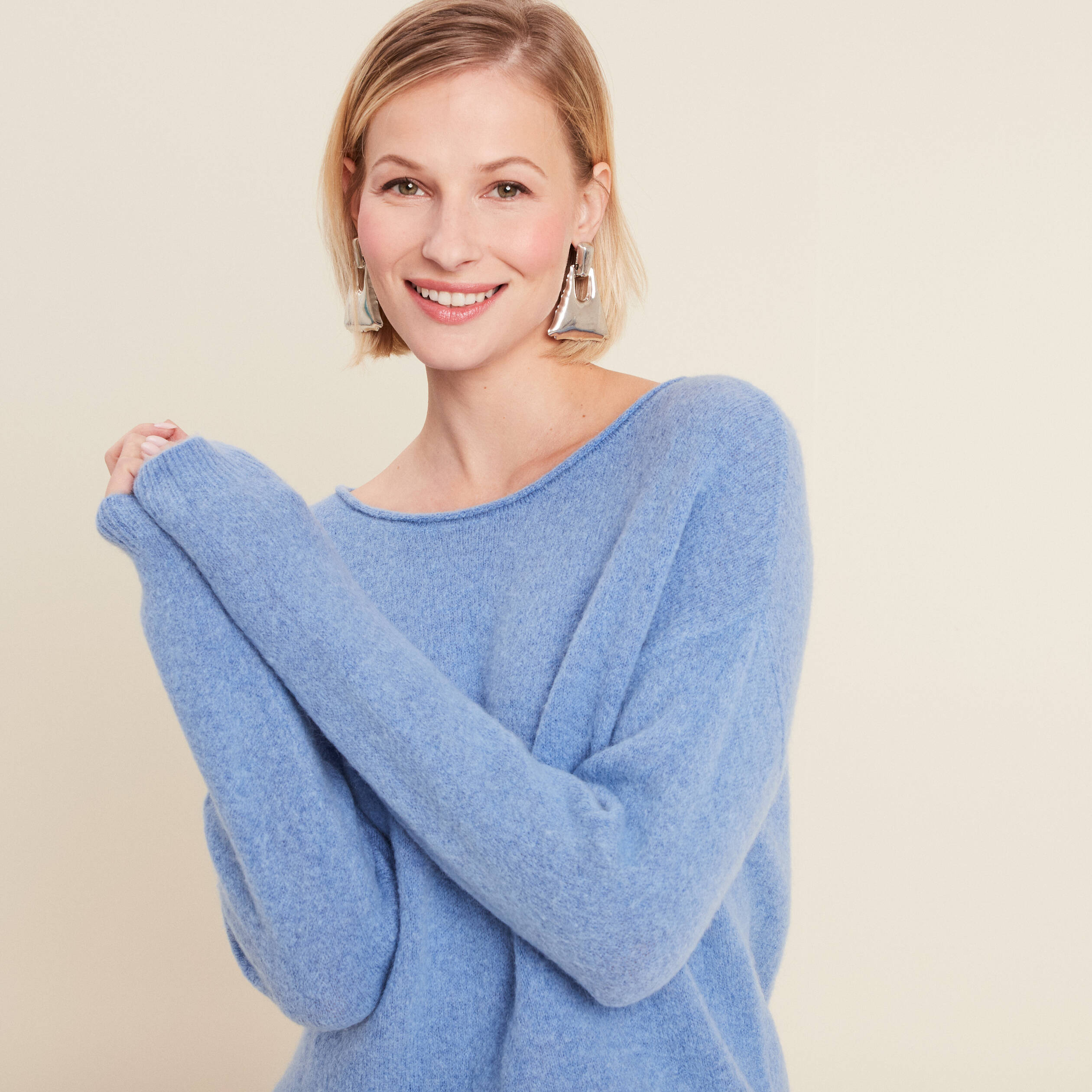 pull manches longues bleu ciel femme Pull manches longues bleu ciel femme