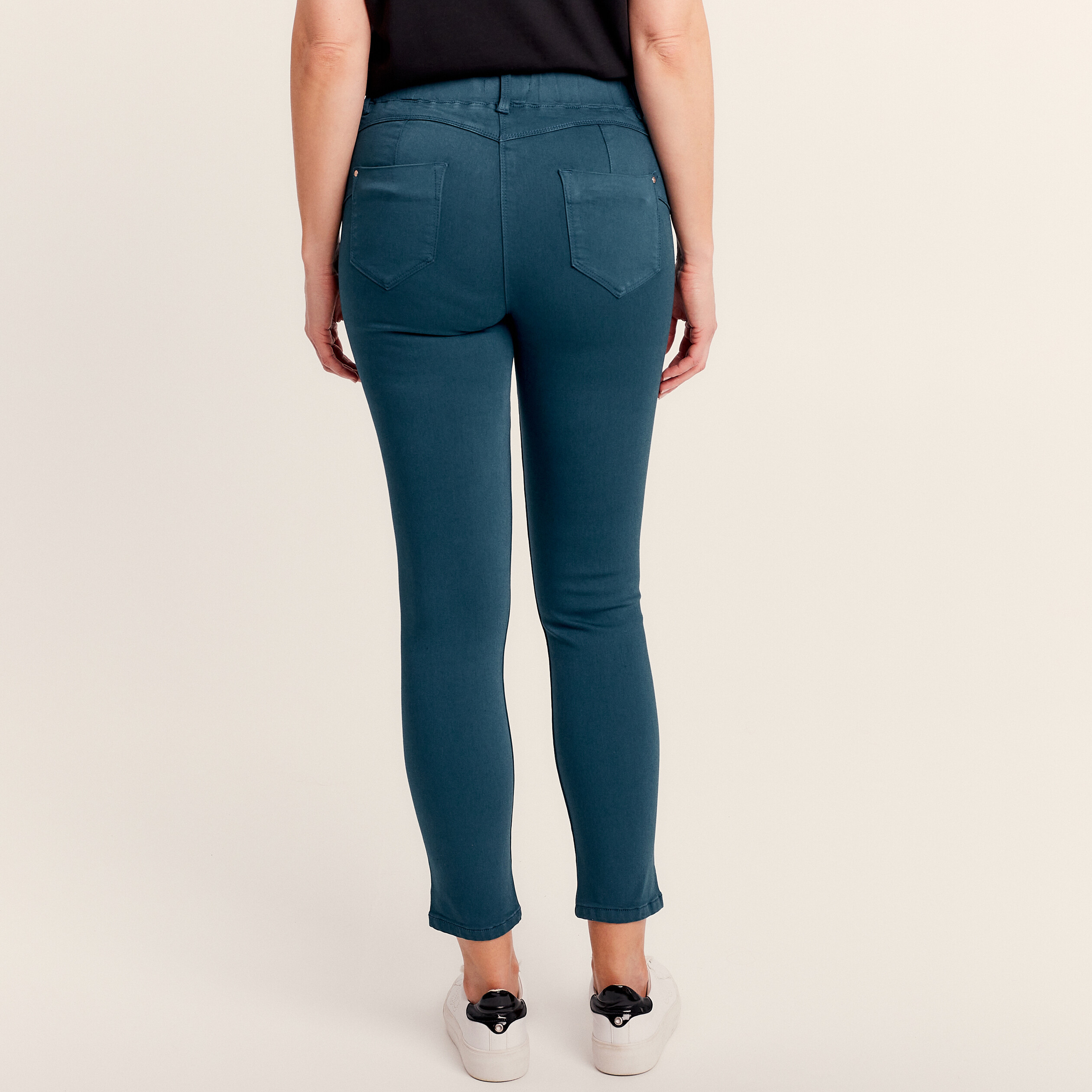 Tregging taille standard bleu canard femme