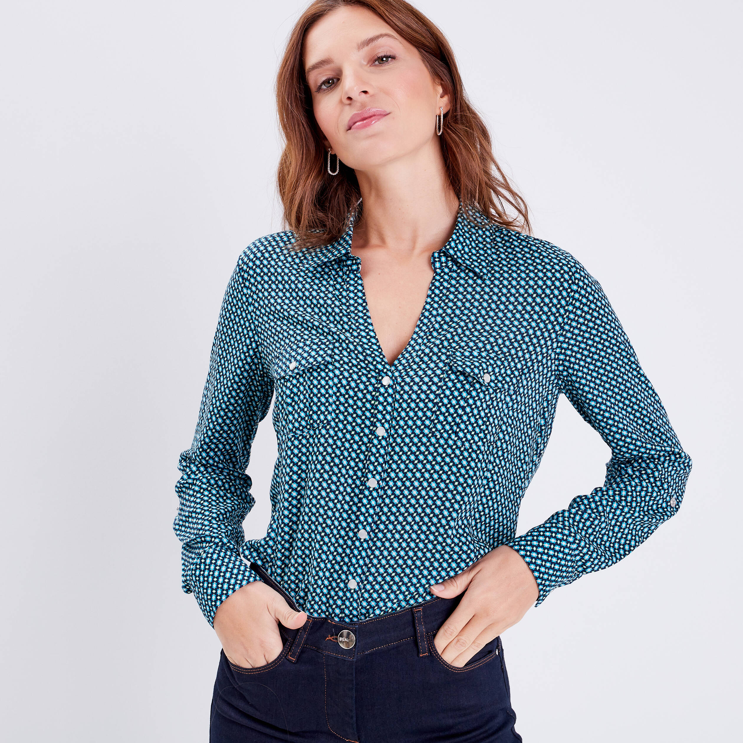 chemise manches longues noir femme Chemise manches longues noir femme