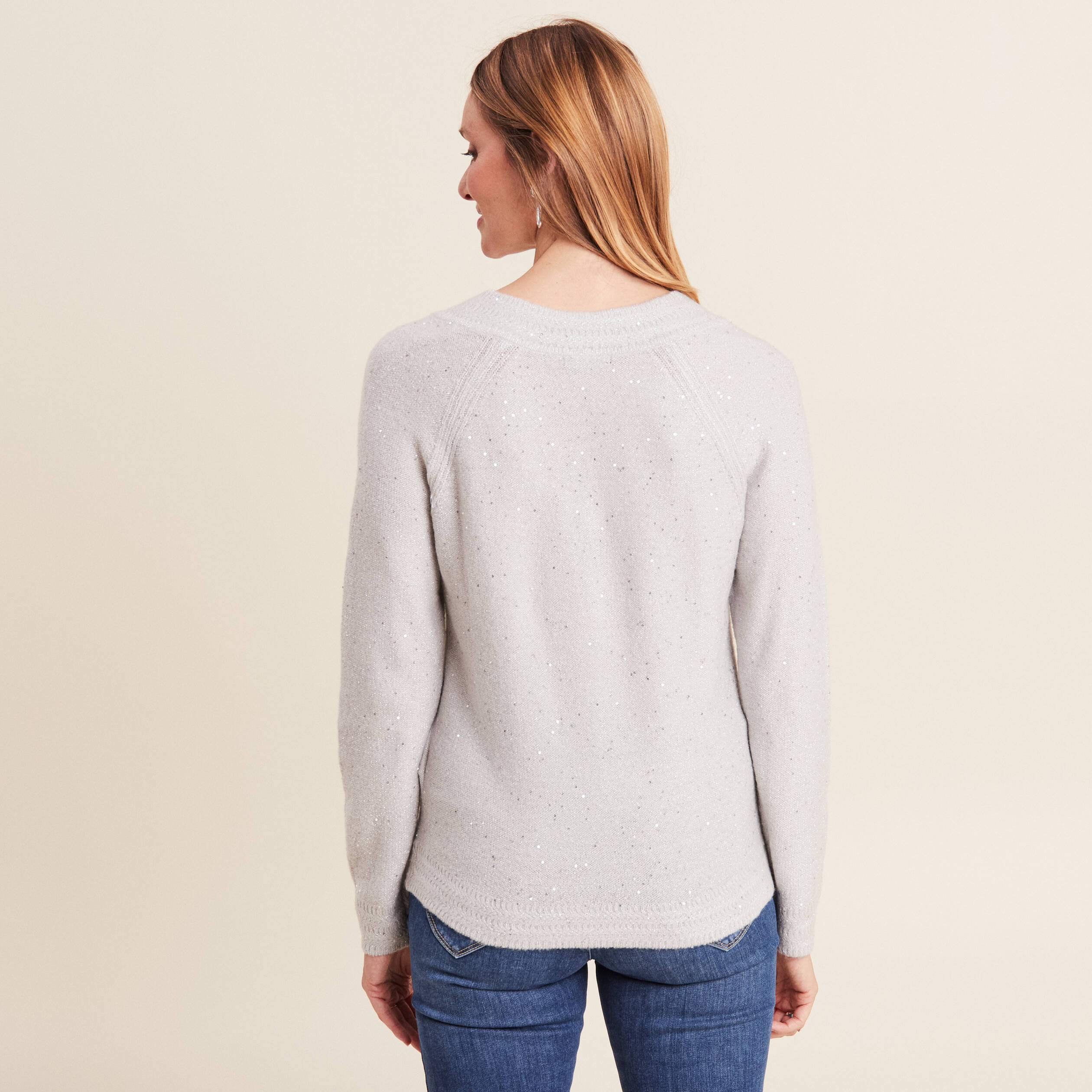 pull manches longues gris clair femme Pull manches longues gris clair femme