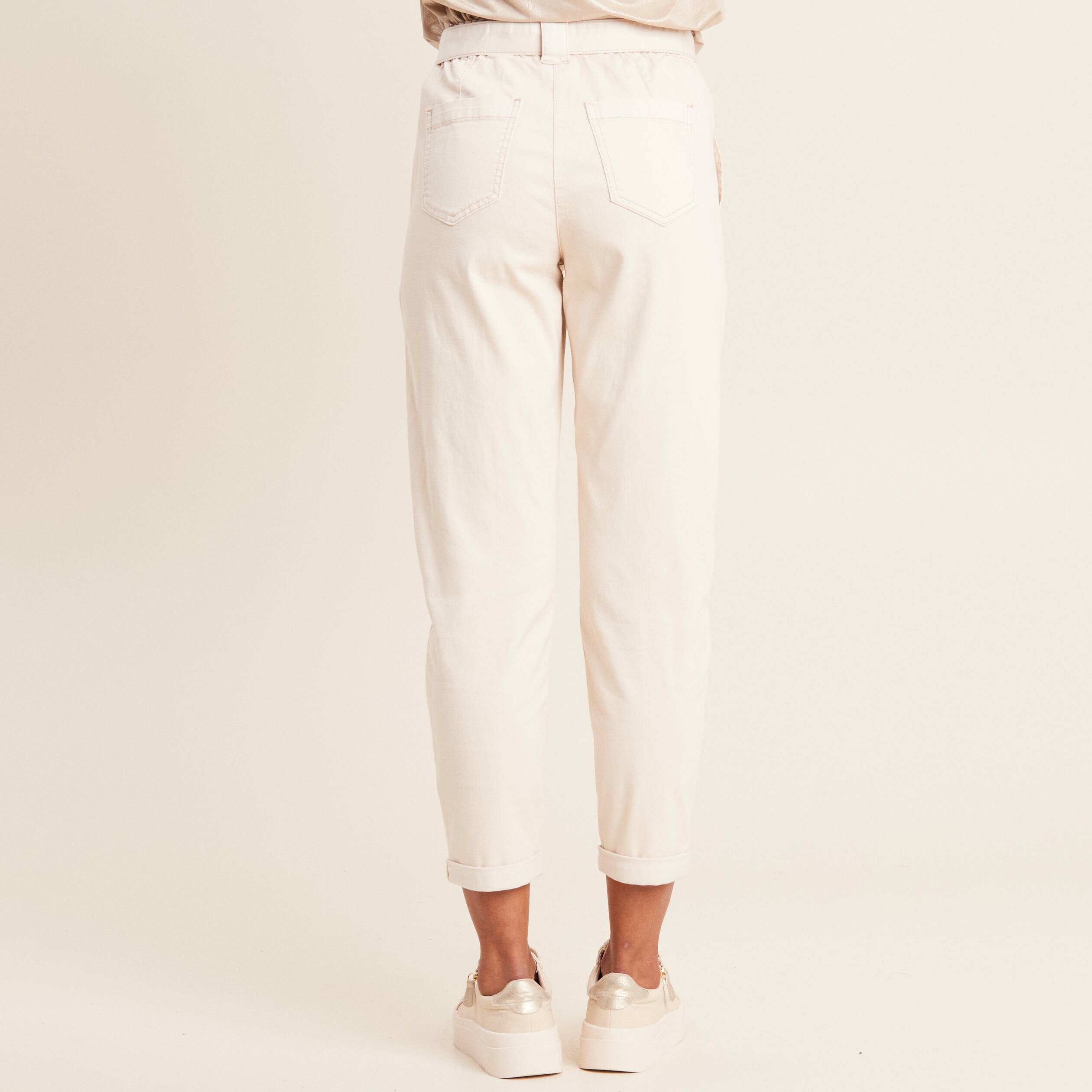 pantalon large 78eme ivoire femme Pantalon large 7/8ème ivoire femme