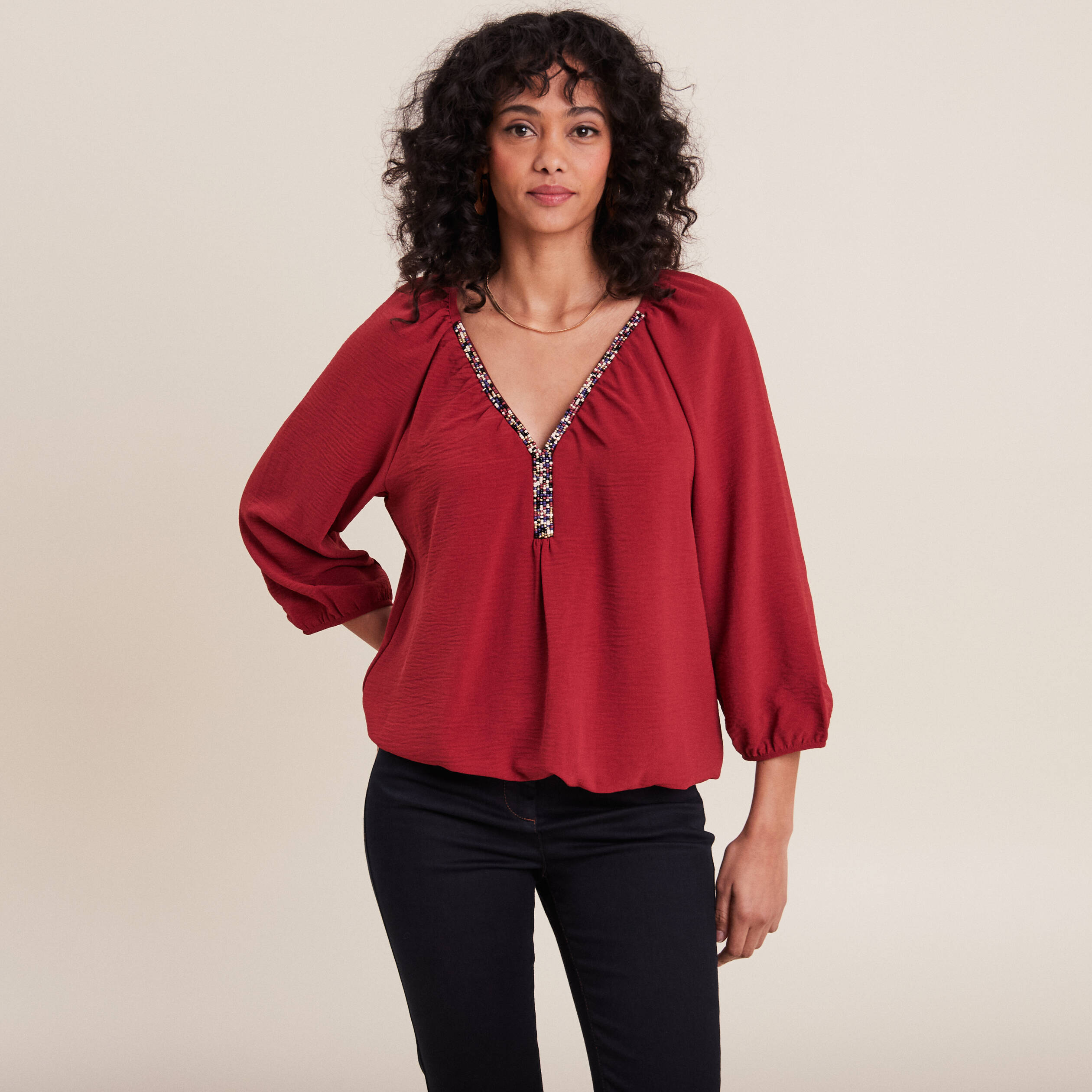Blouse manche large online