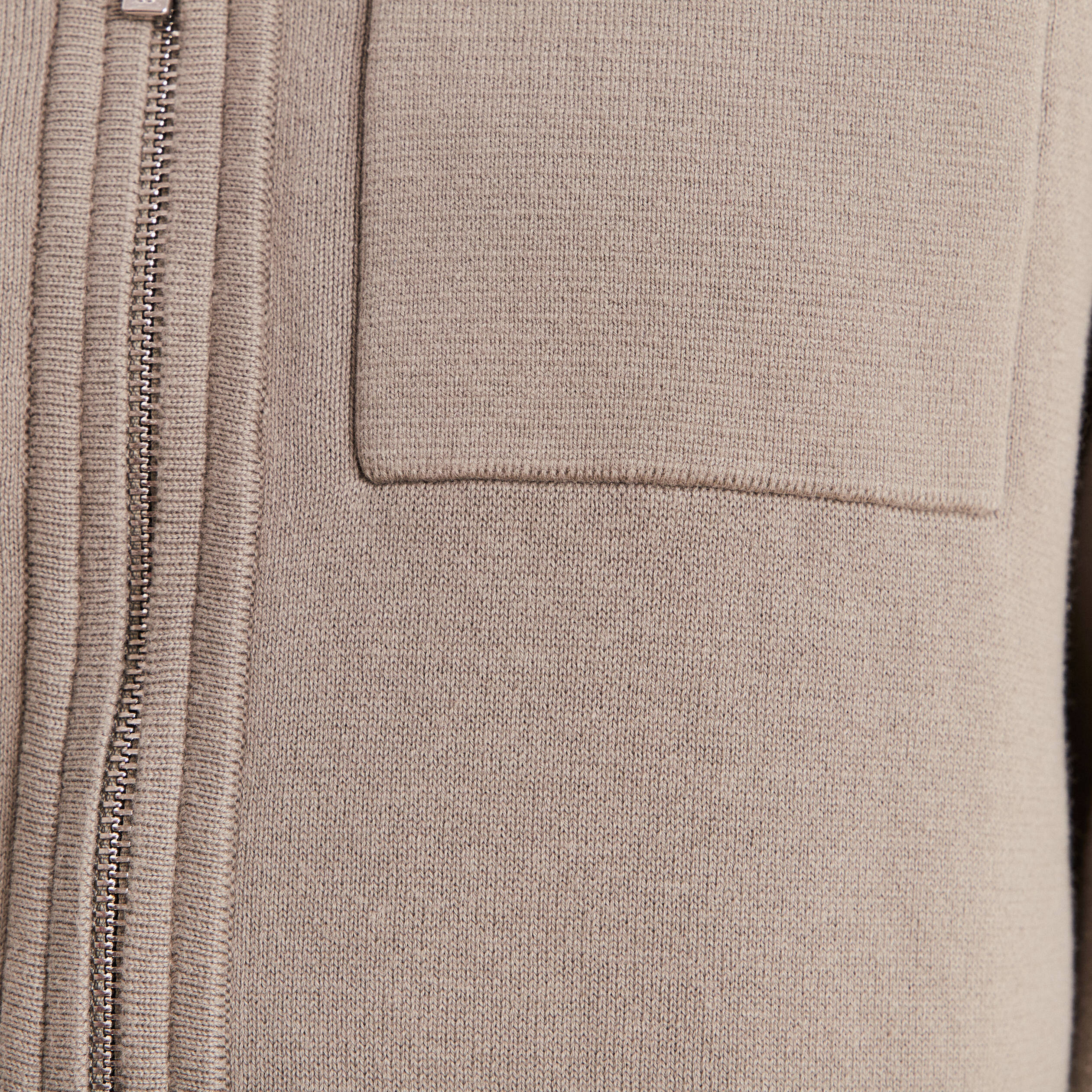 Gilet r&eacute;versible manches longues vert femme