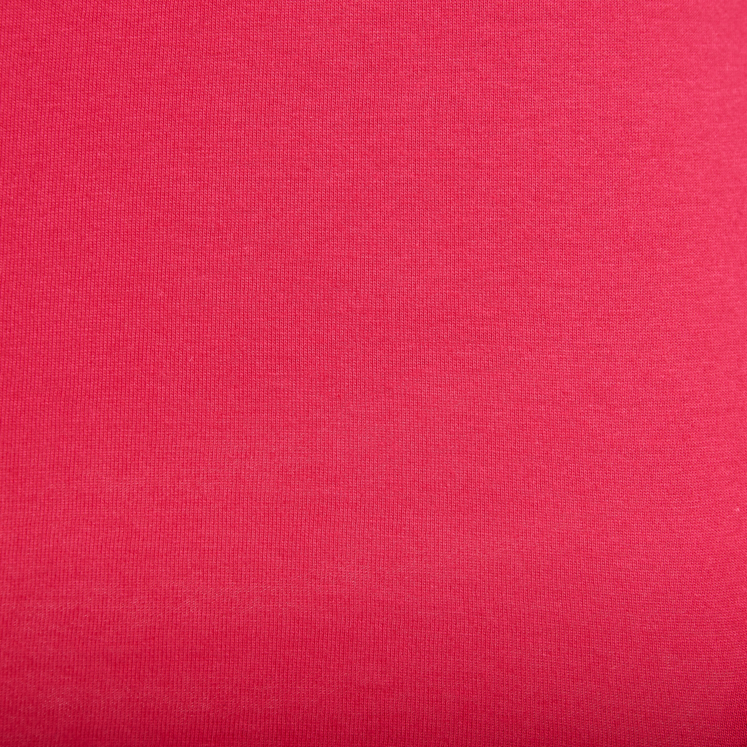 T-shirt manches courtes brodé rose framboise femme