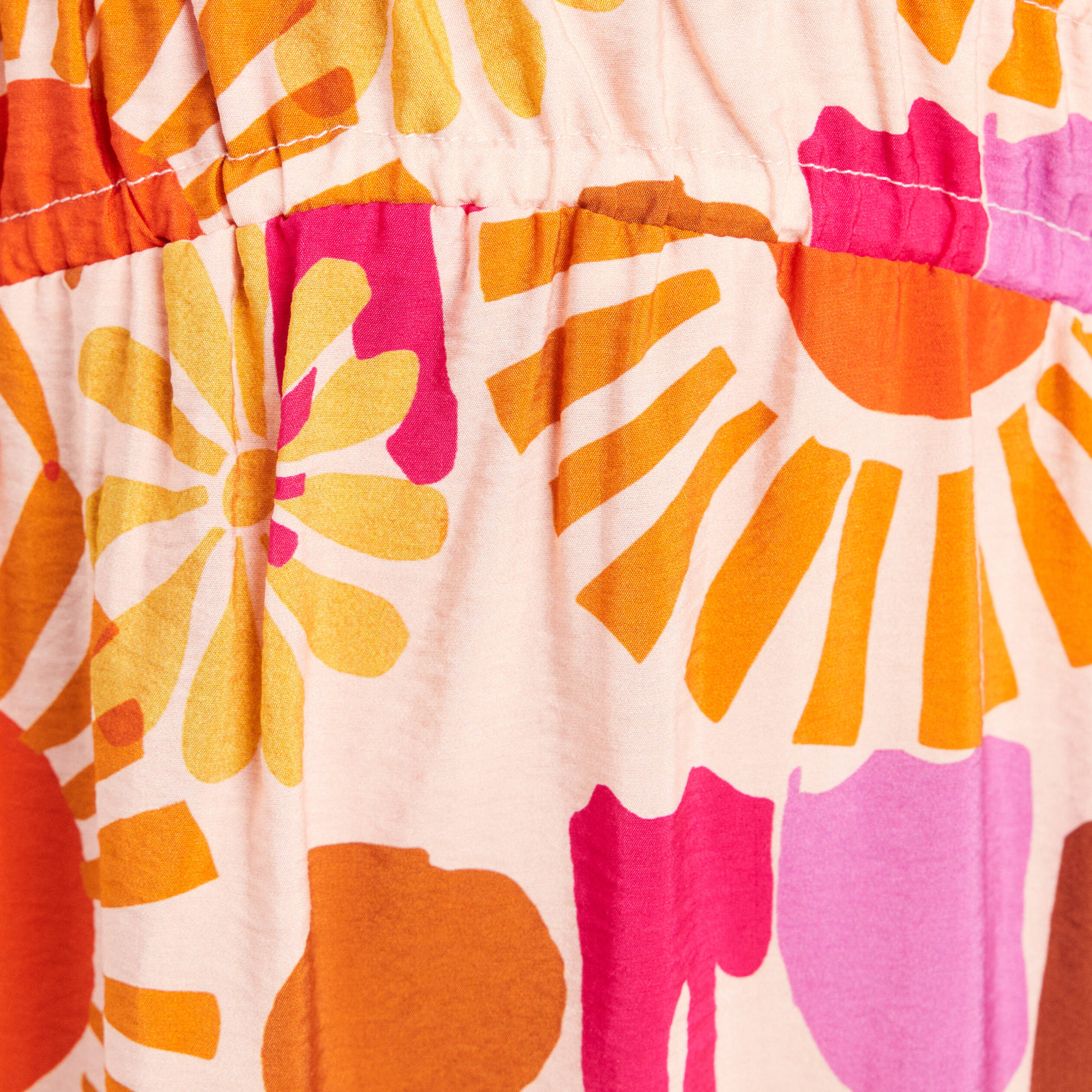 Robe longue &eacute;vas&eacute;e &agrave; fines bretelles multicolore femme