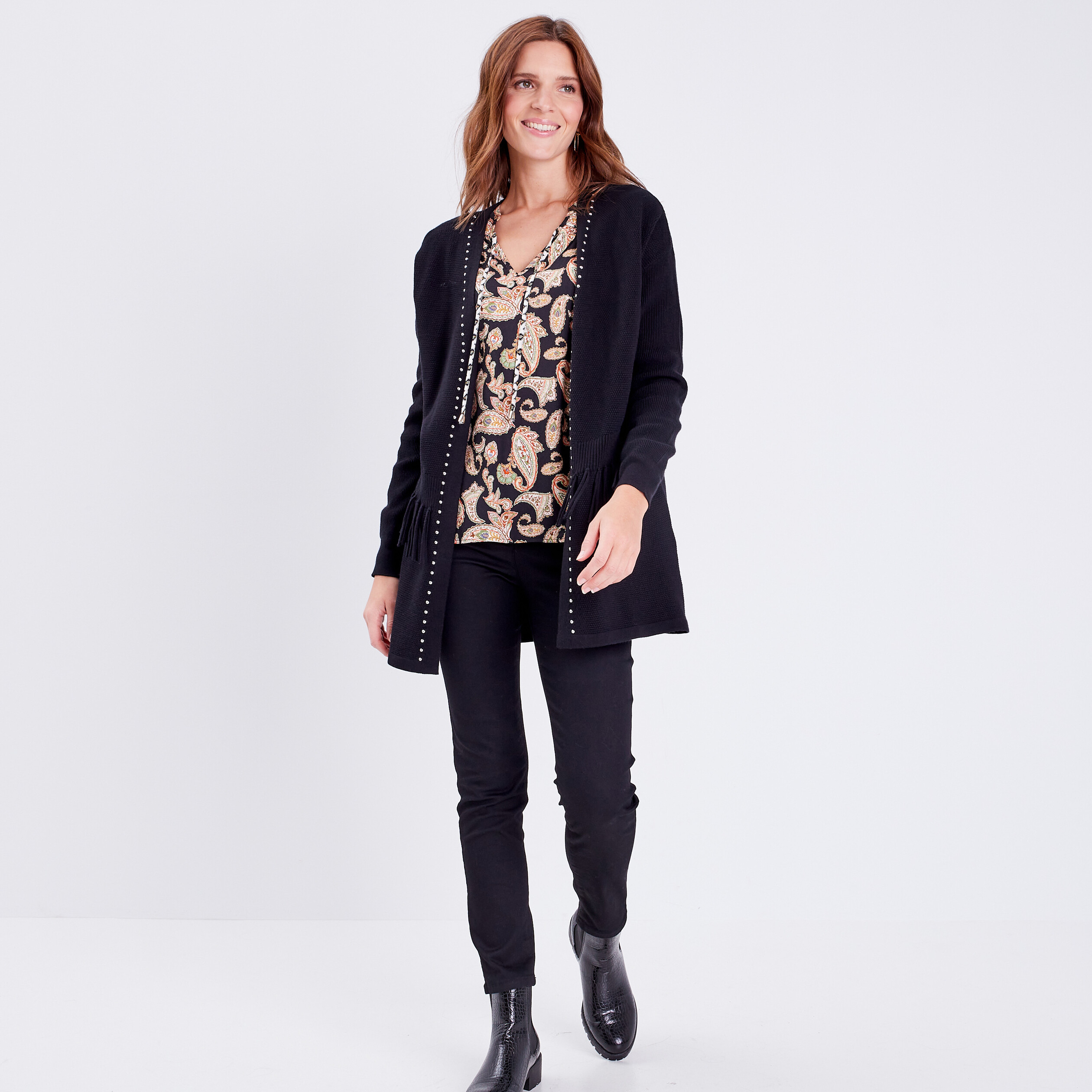 blouse manches longues noir femme Blouse manches longues noir femme
