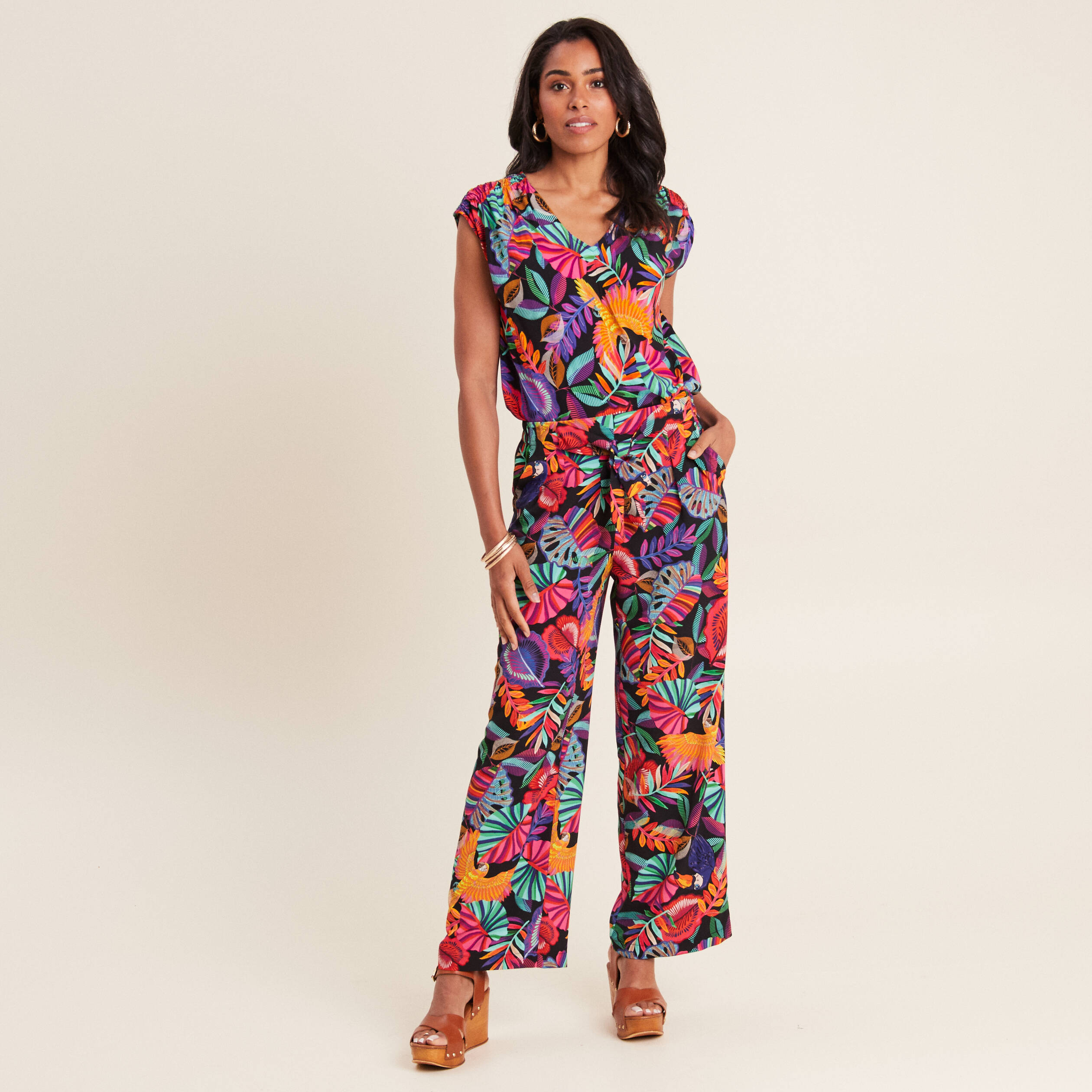 blouse sans manches multicolore femme Blouse sans manches multicolore femme