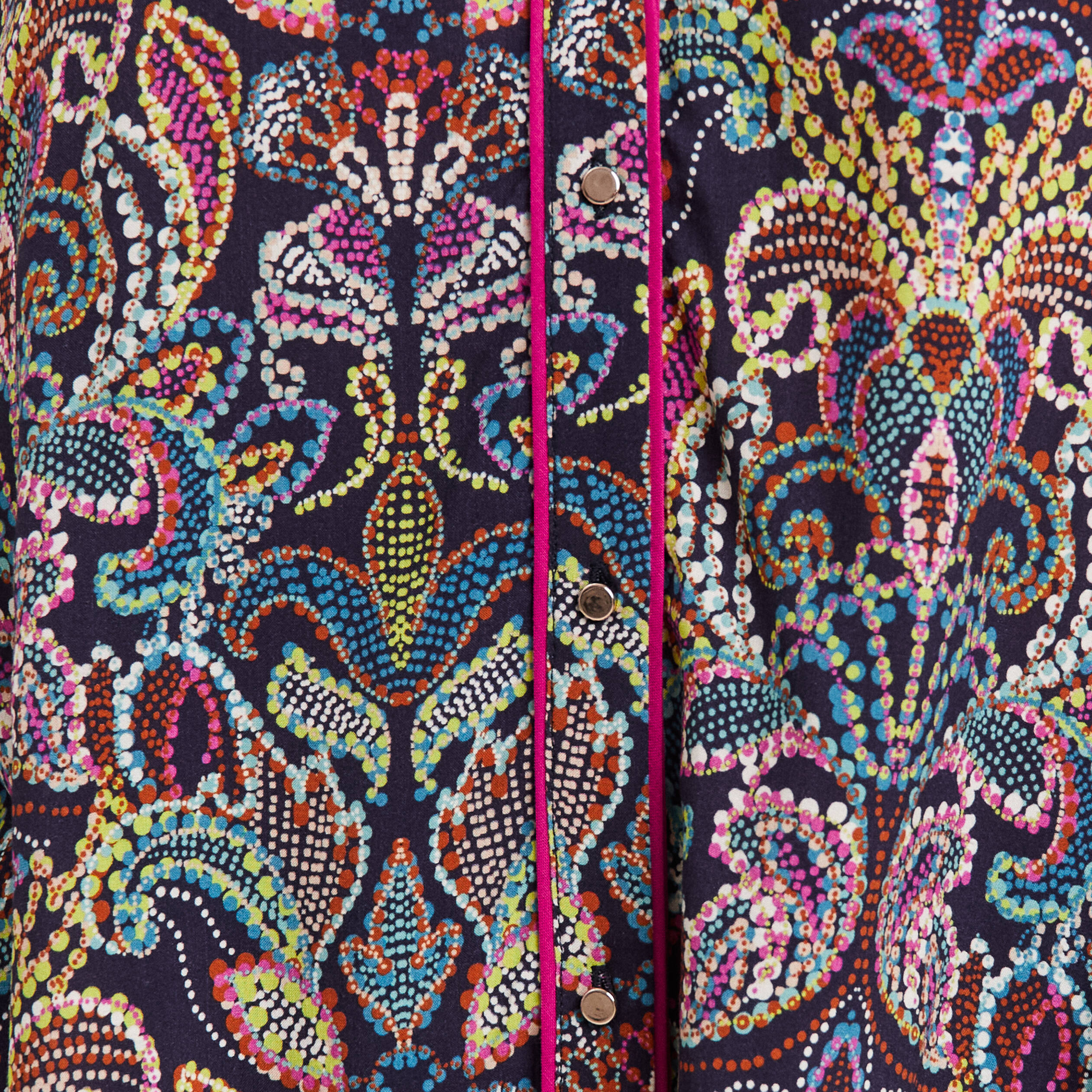 Blouse manches longues multicolore femme