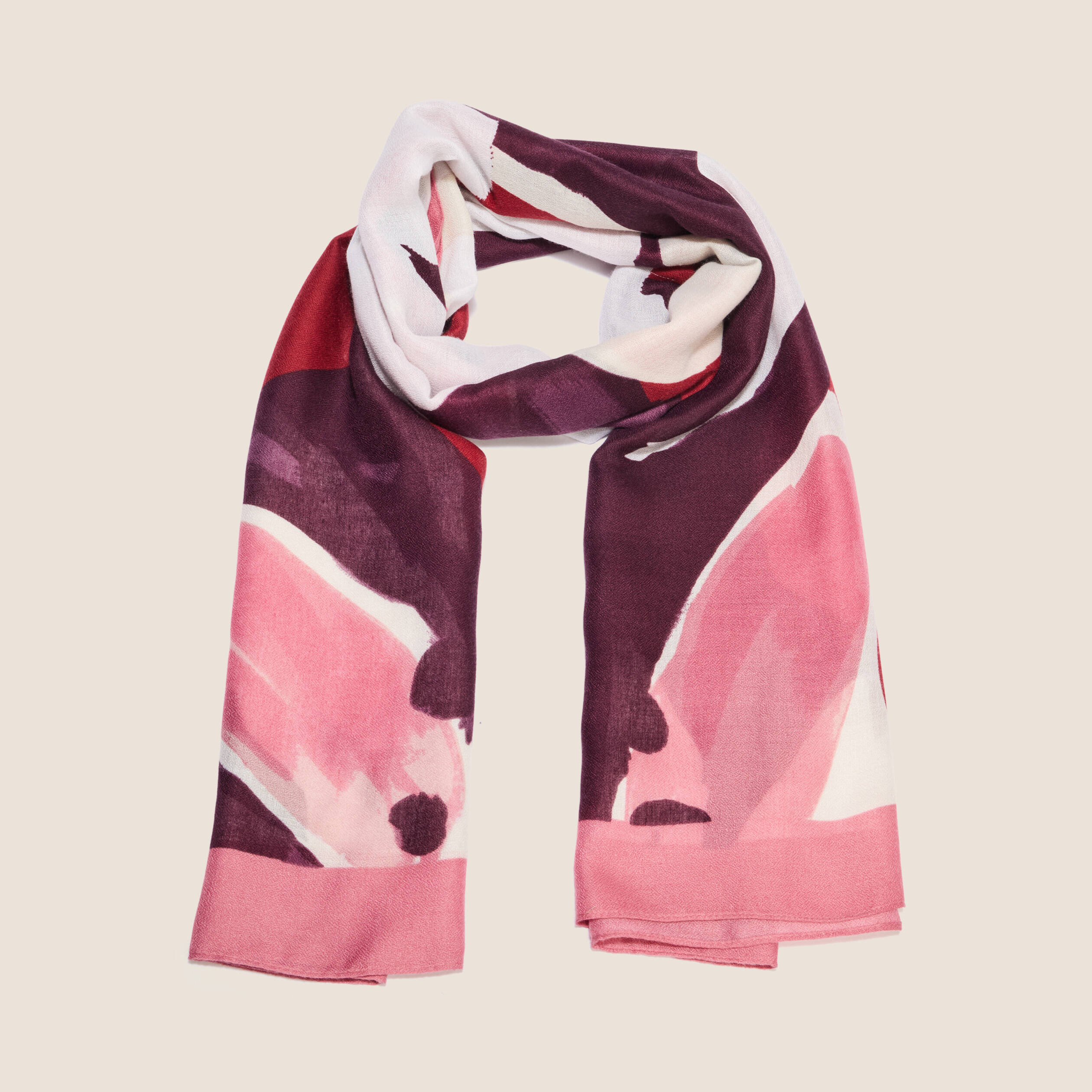 Foulard Étole Dolce & Gabbana En Soie - Motif Baroque Ange Cœur Rose - Neuf Avec Étiquettes