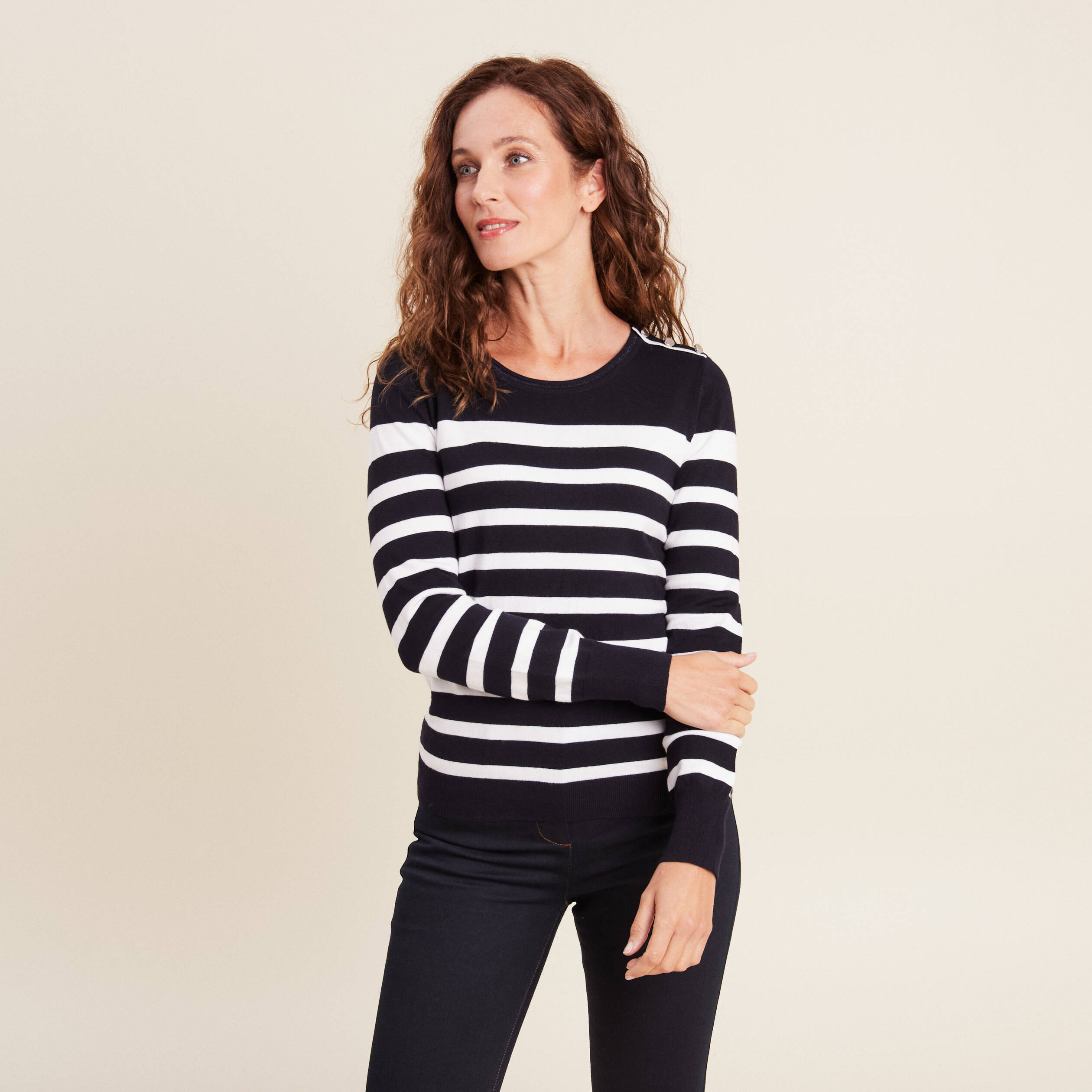 pull manches longues bleu marine femme Pull manches longues bleu marine femme
