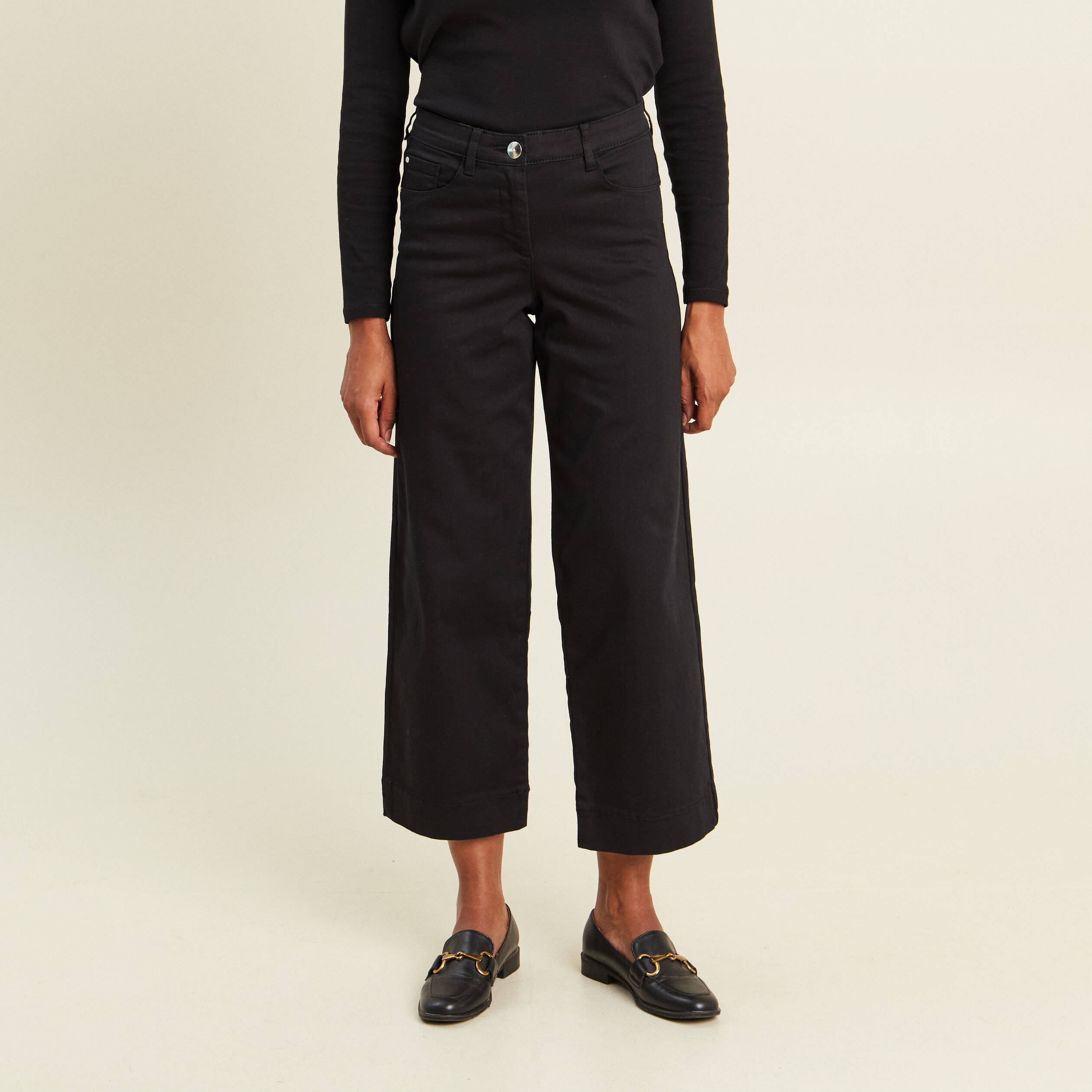 Pantalon magique coupe large l'unique noir femme