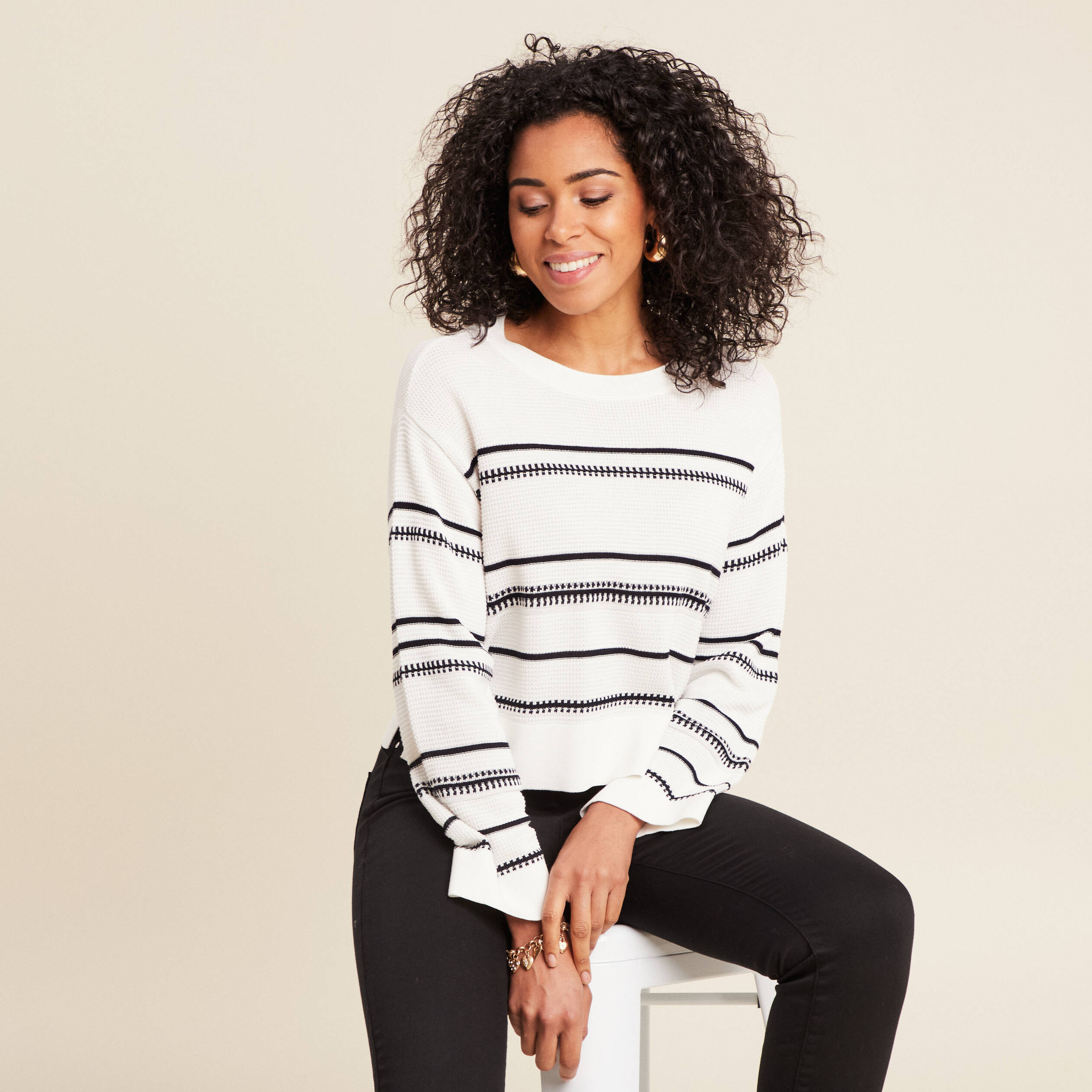 pull manches longues blanc femme Pull manches longues blanc femme