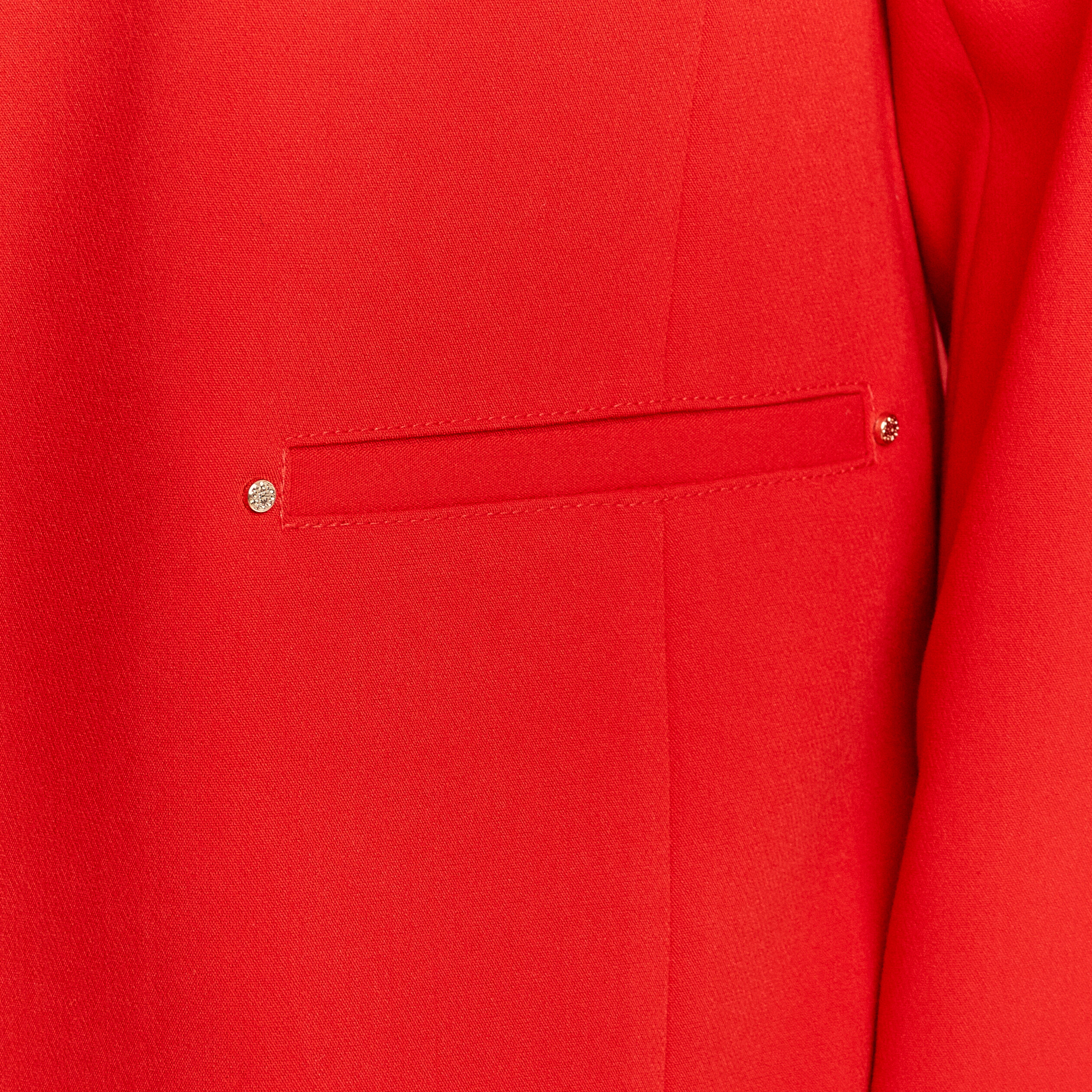 veste city droite 1 bouton rouge femme Veste city droite 1 bouton rouge femme