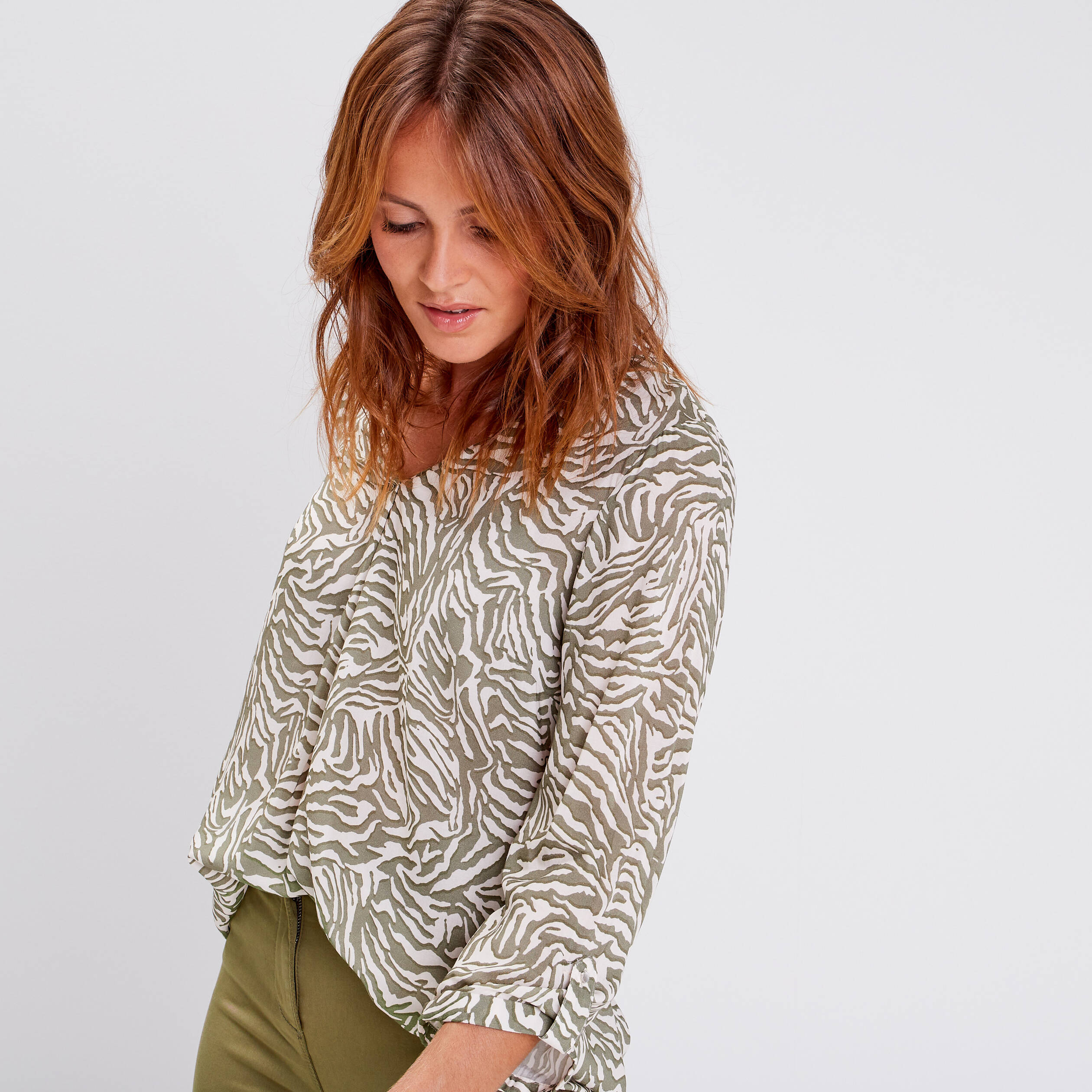 blouse manches 34 noir femme Blouse manches 3/4 noir femme