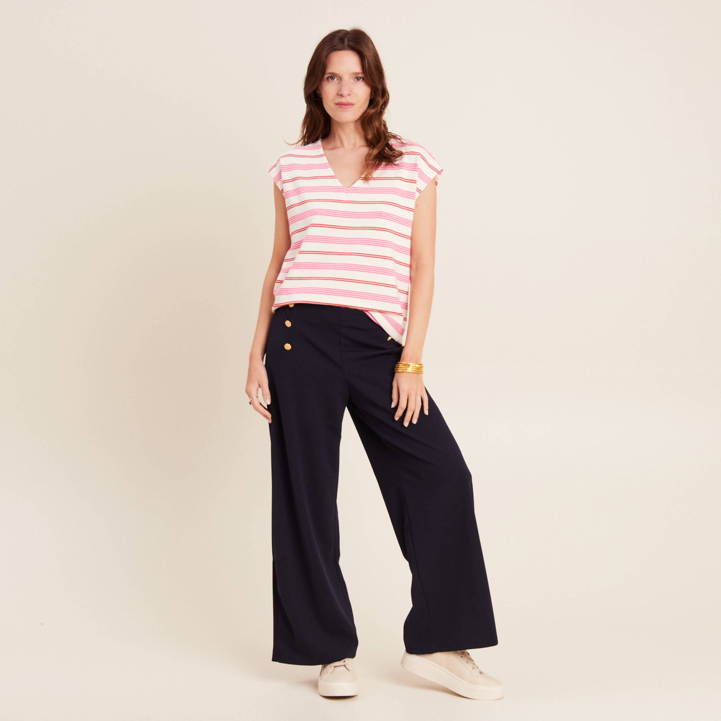 t shirt manches courtes blanc femme T-shirt manches courtes blanc femme