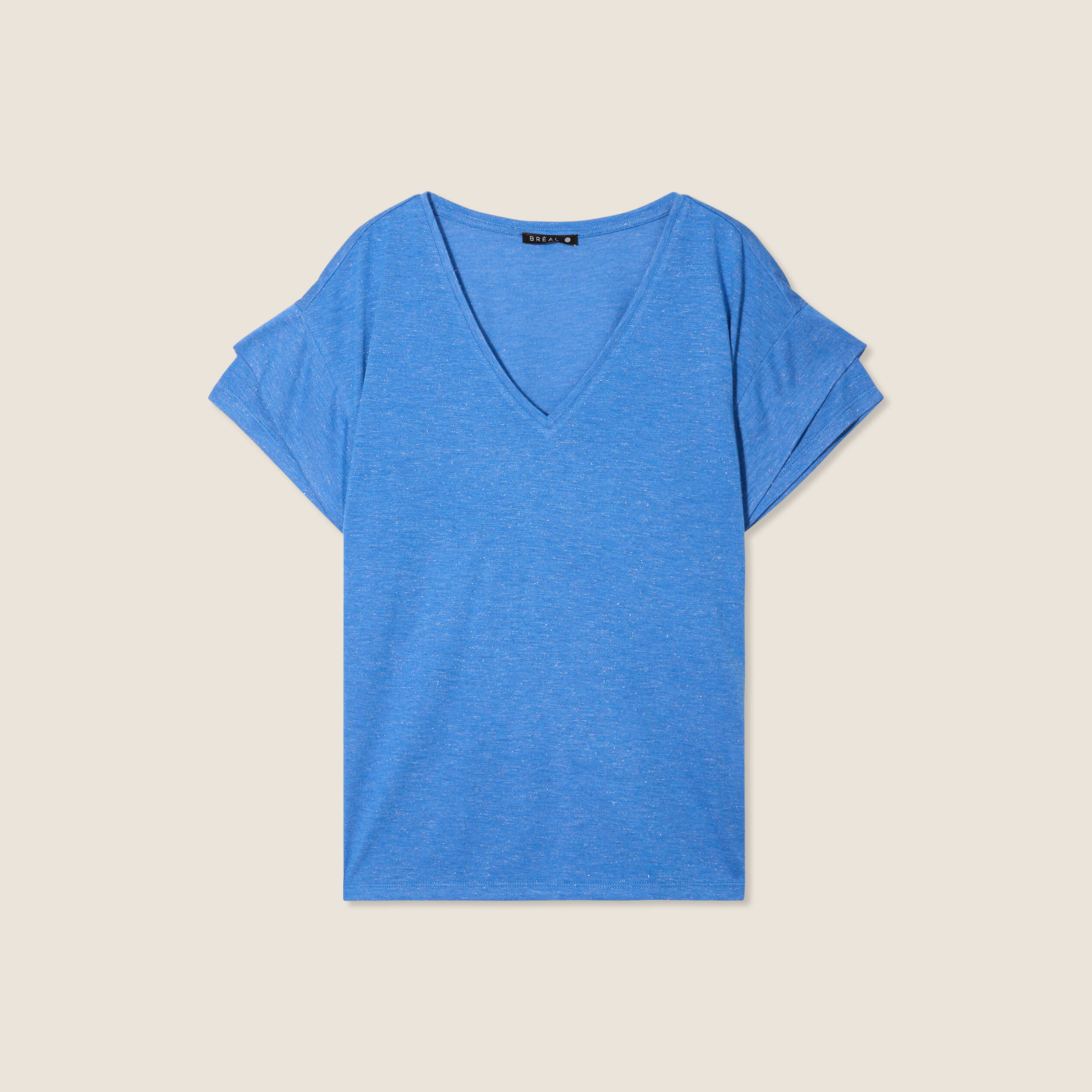 t shirt manches courtes bleu femme T-shirt manches courtes bleu femme