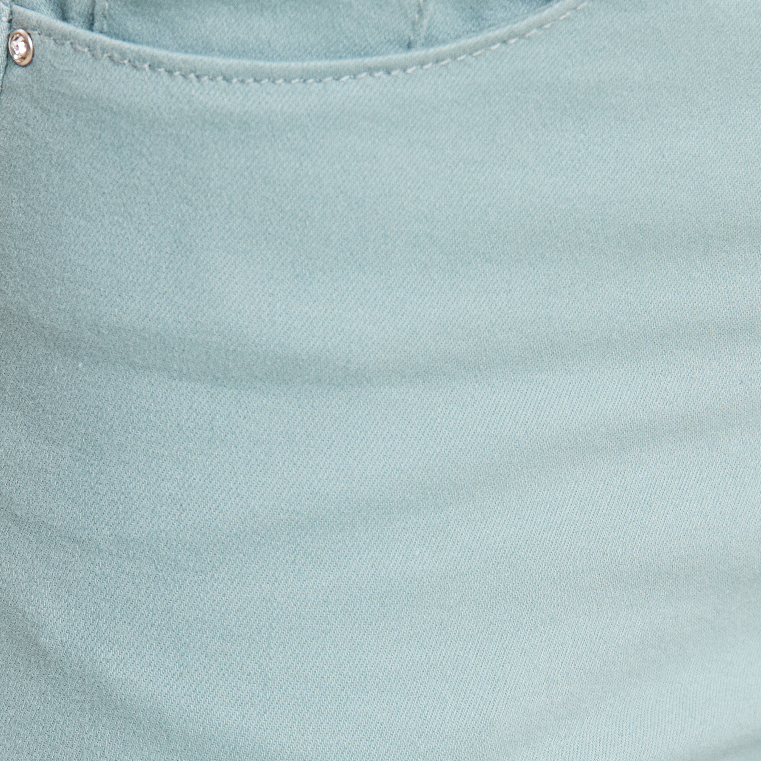 bermuda ajuste ceinture bleu canard femme Bermuda ajusté ceinturé bleu canard femme