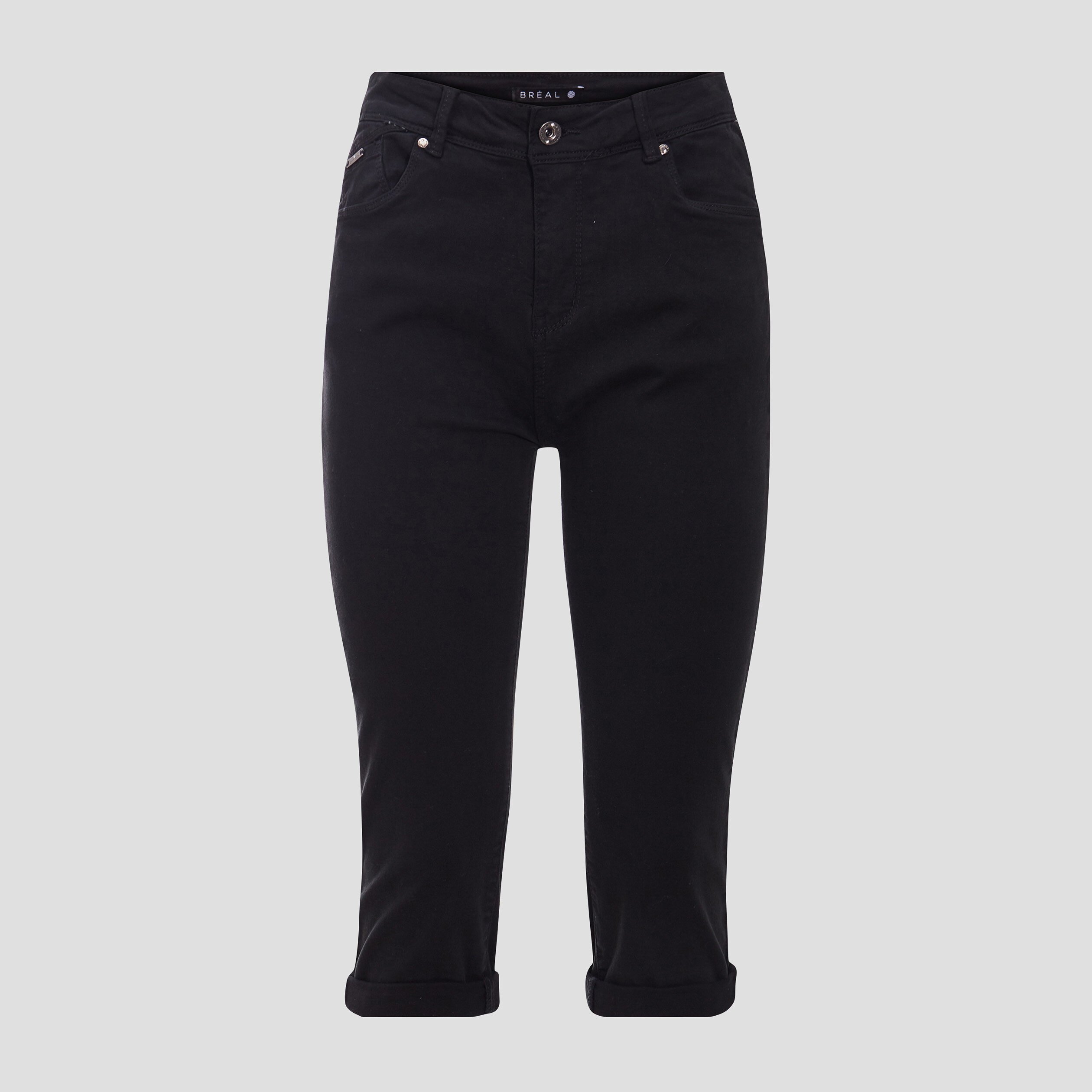 pantacourt ajuste noir femme Pantacourt ajusté noir femme
