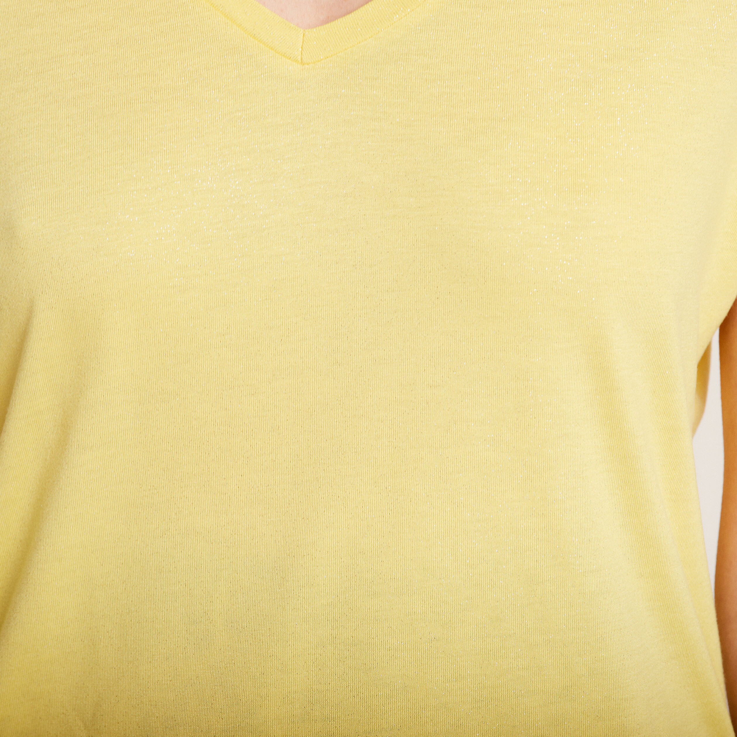 t shirt manches courtes jaune fonce femme T-shirt manches courtes jaune foncé femme