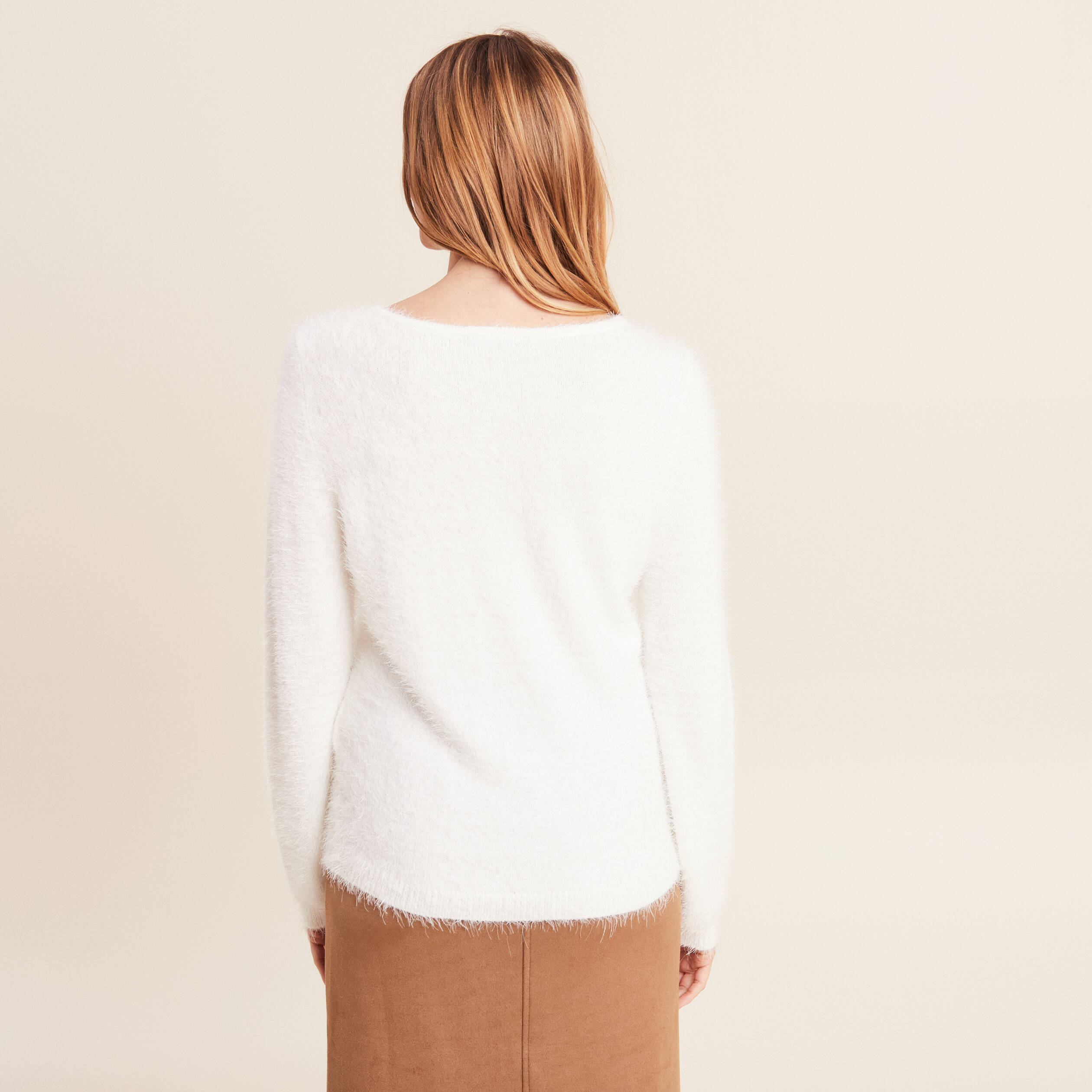 pull manches longues ecru femme Pull manches longues ecru femme