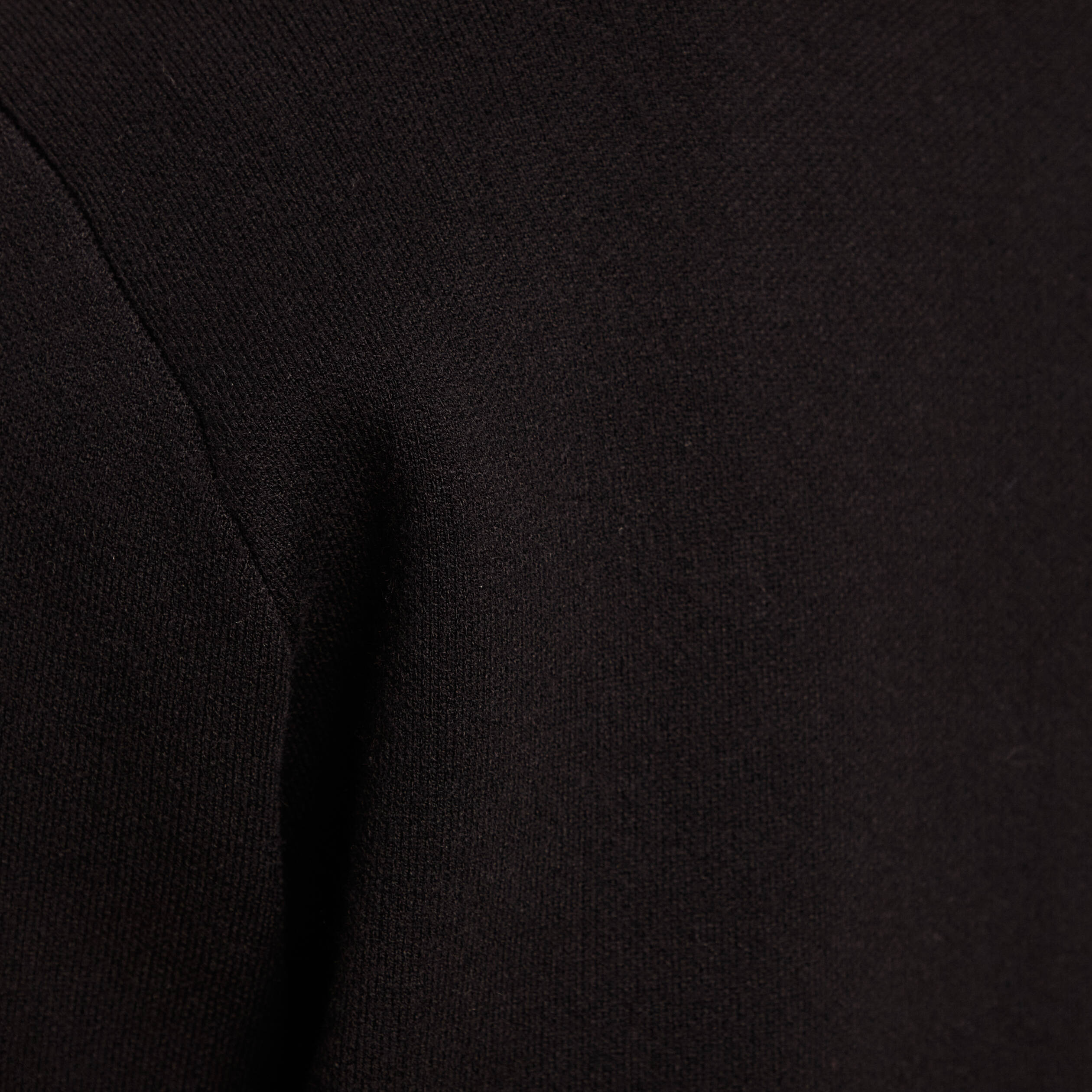 Gilet col ch&acirc;le noir femme