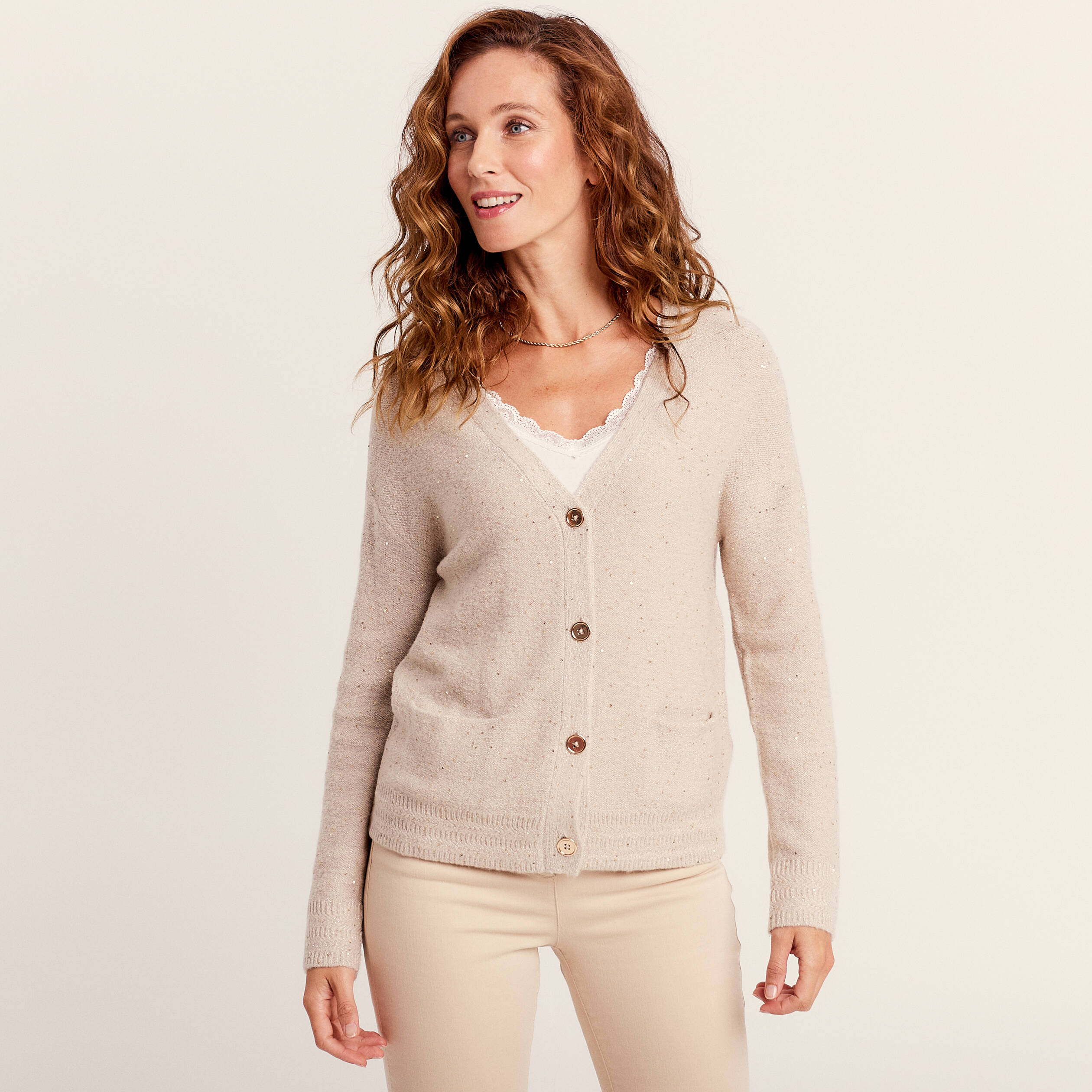 Gilet creme femme hotsell