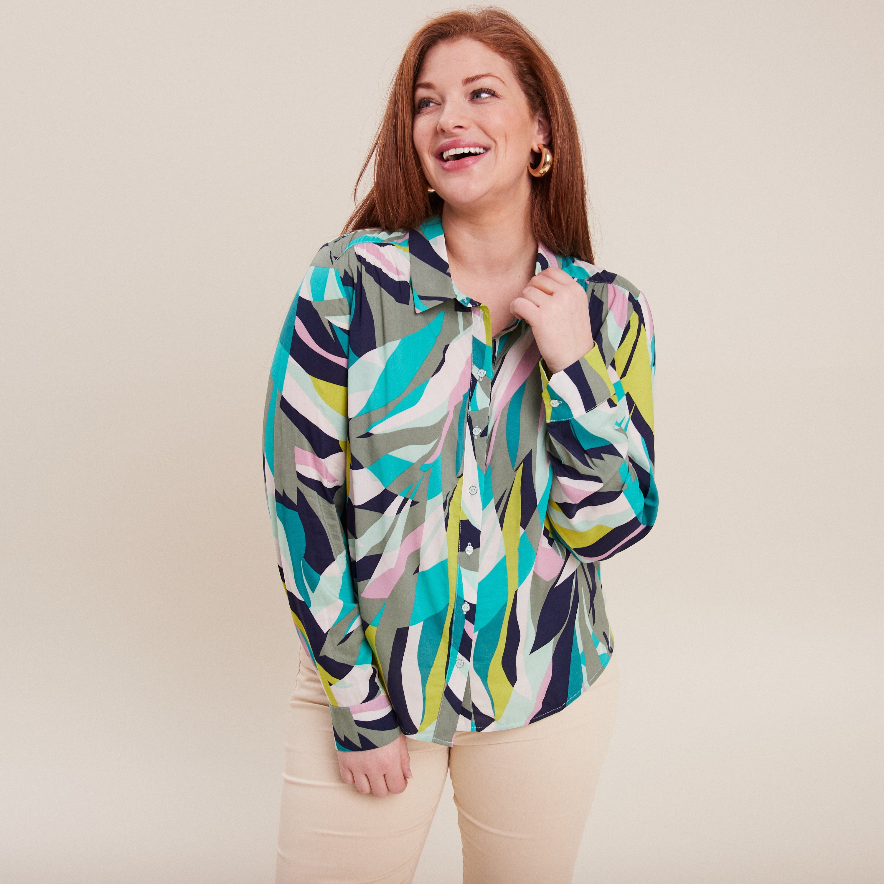 chemise manches longues vert femme Chemise manches longues vert femme
