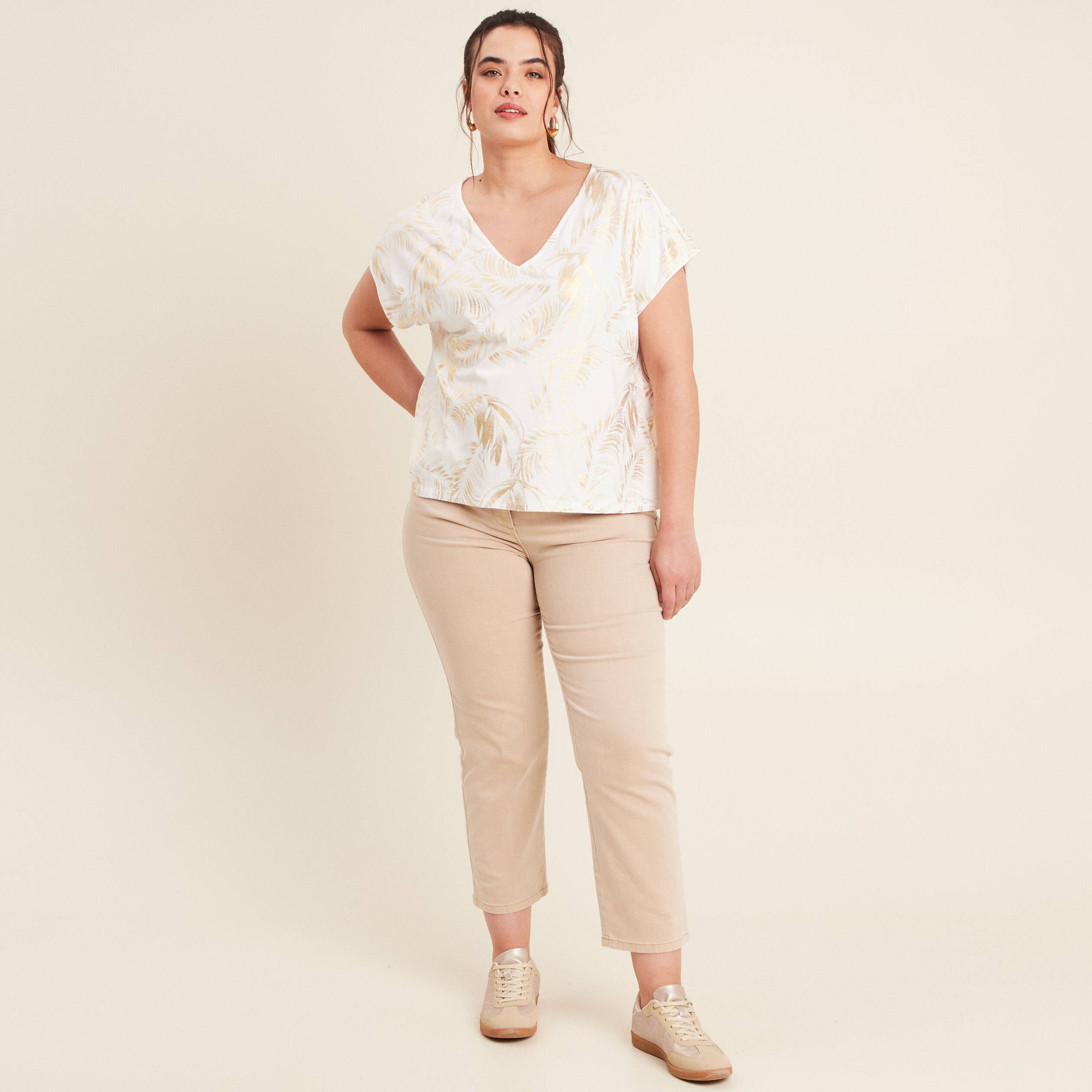 t shirt manches courtes blanc femme T-shirt manches courtes blanc femme
