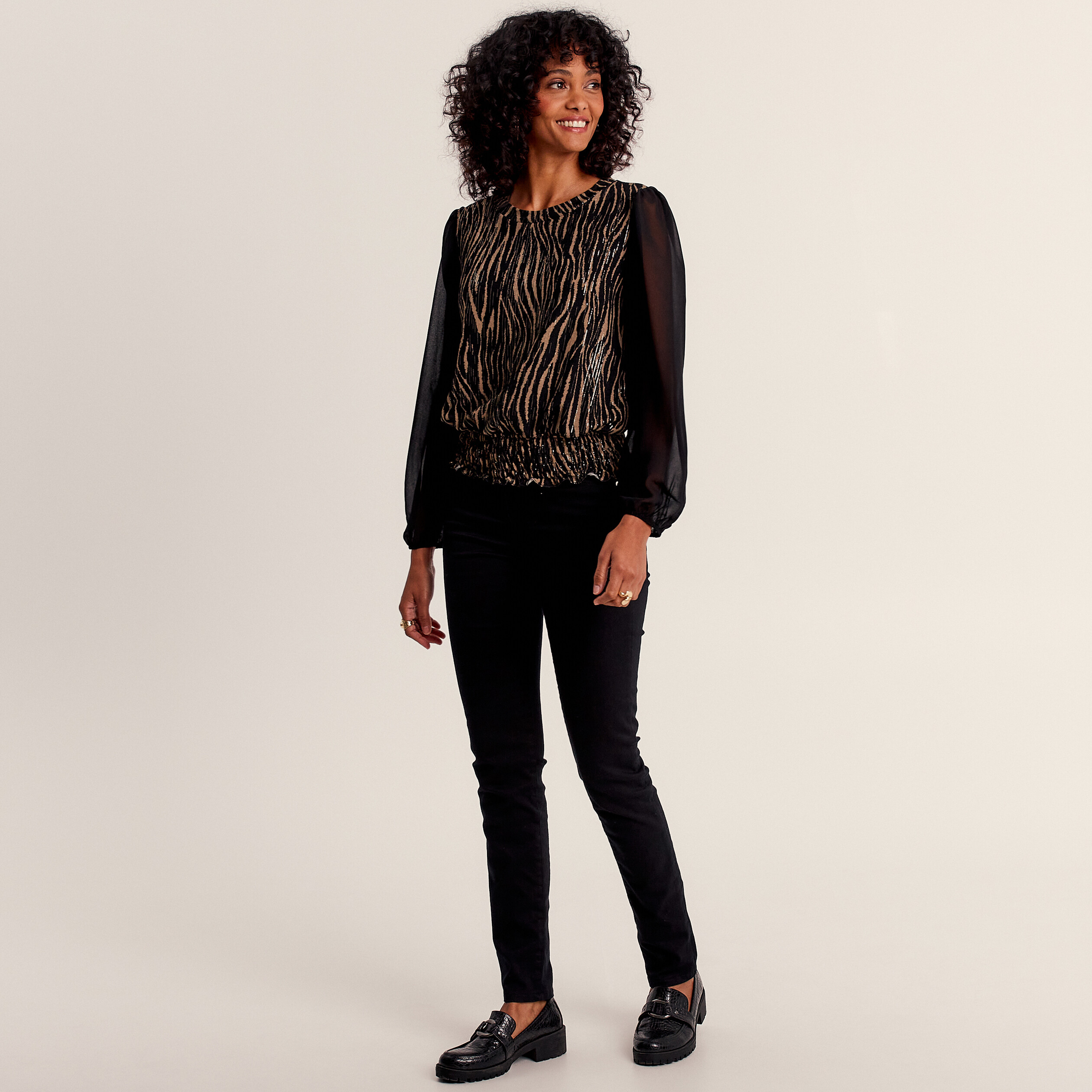 T-shirt manches longues noir femme