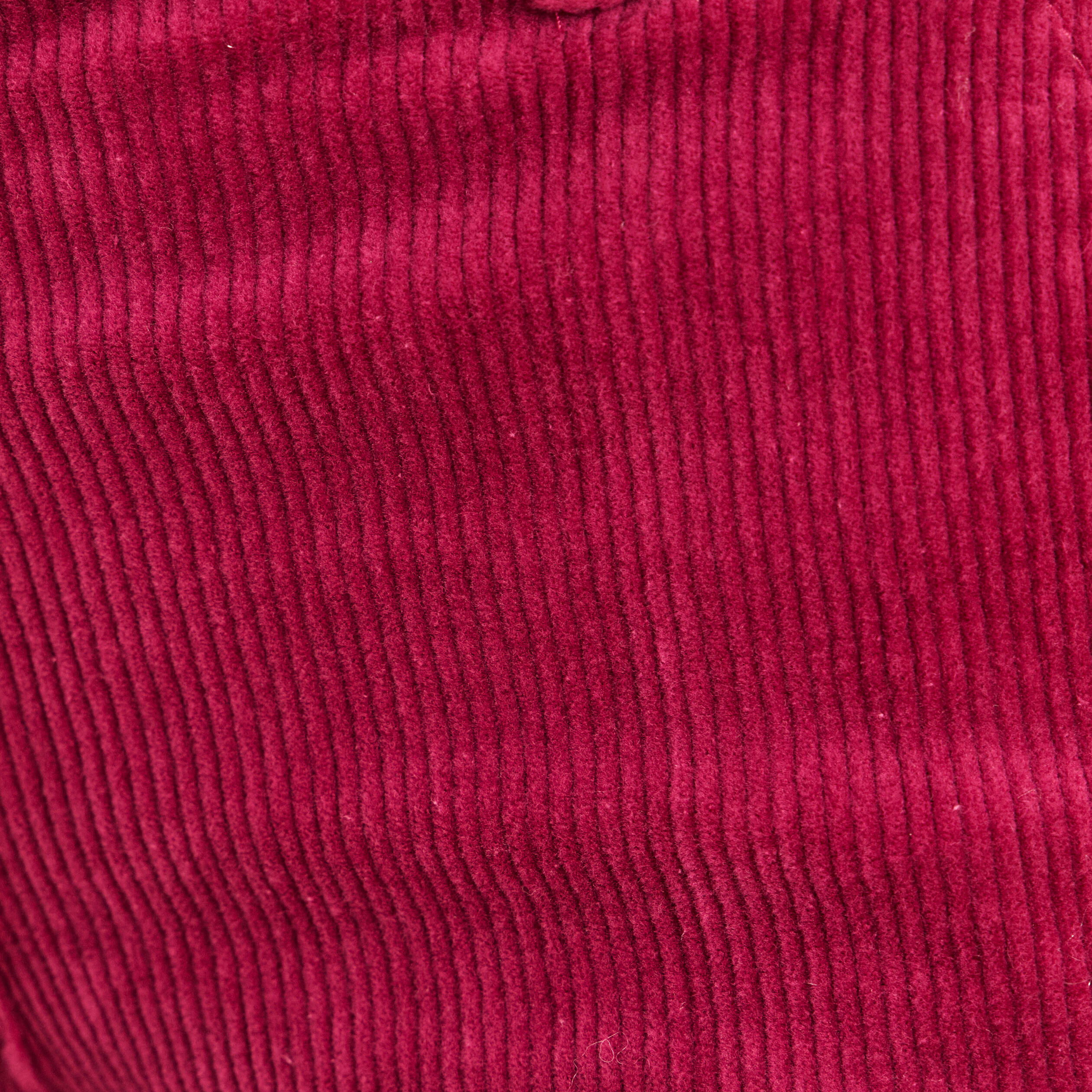Pantalon large velours c&ocirc;tel&eacute; rouge fonc&eacute; femme