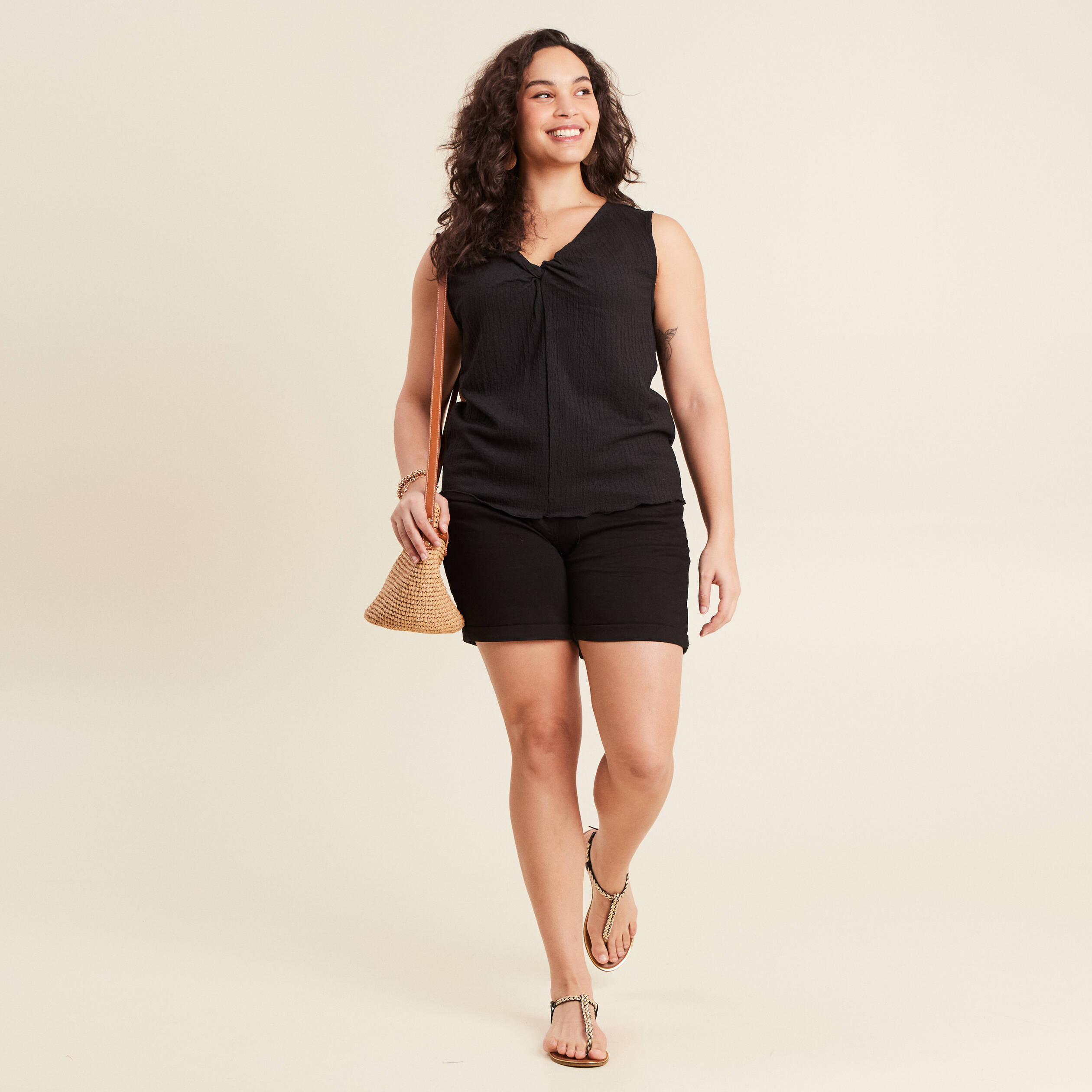 debardeur sans manches noir femme Débardeur sans manches noir femme