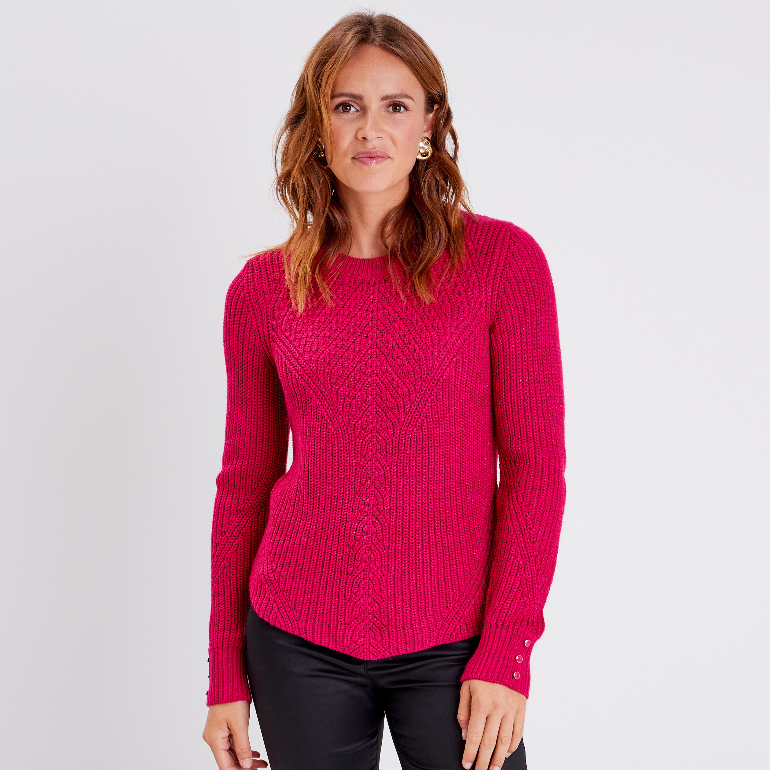 Pull rose on sale framboise