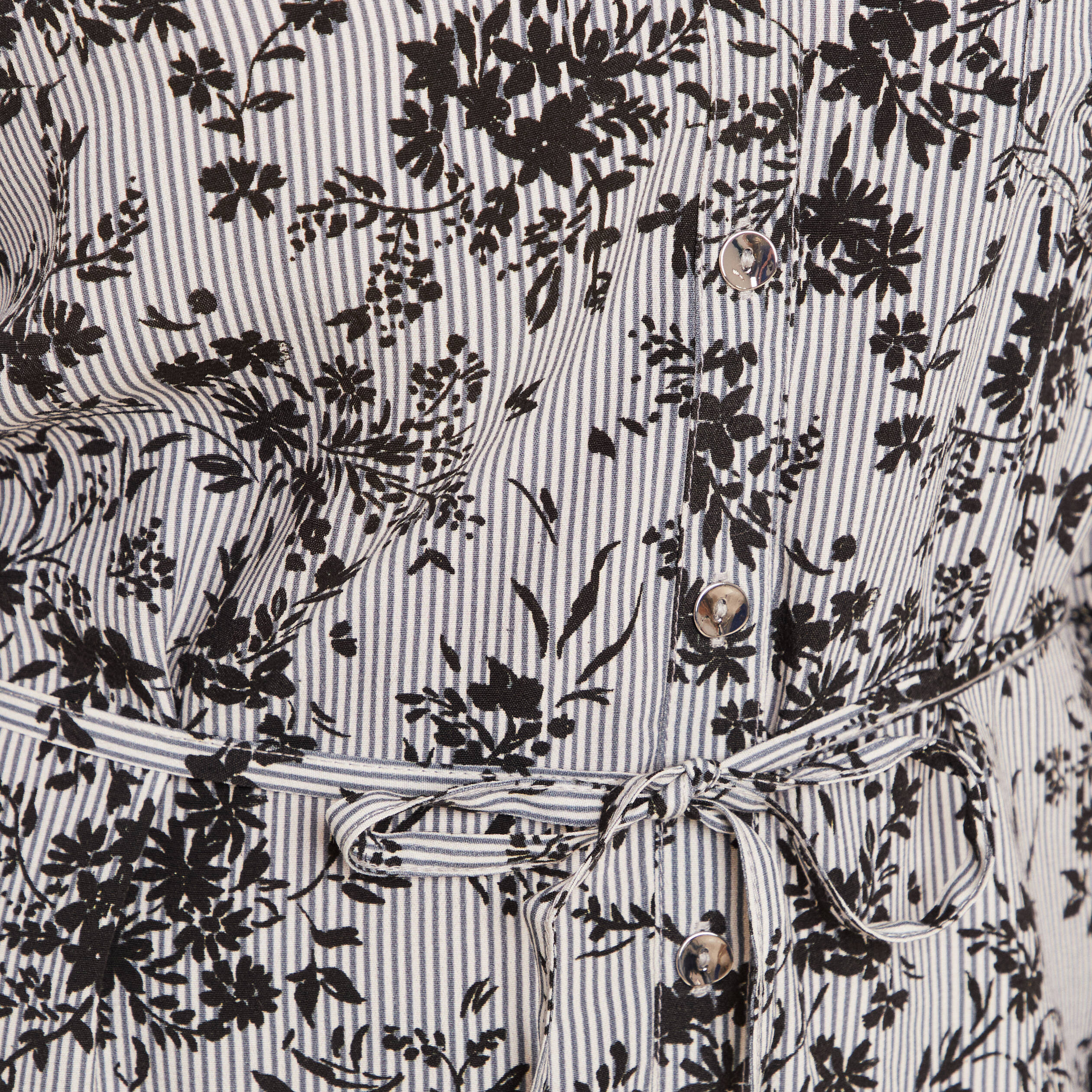 Tunique ceintur&eacute;e col chemise fluide noir femme